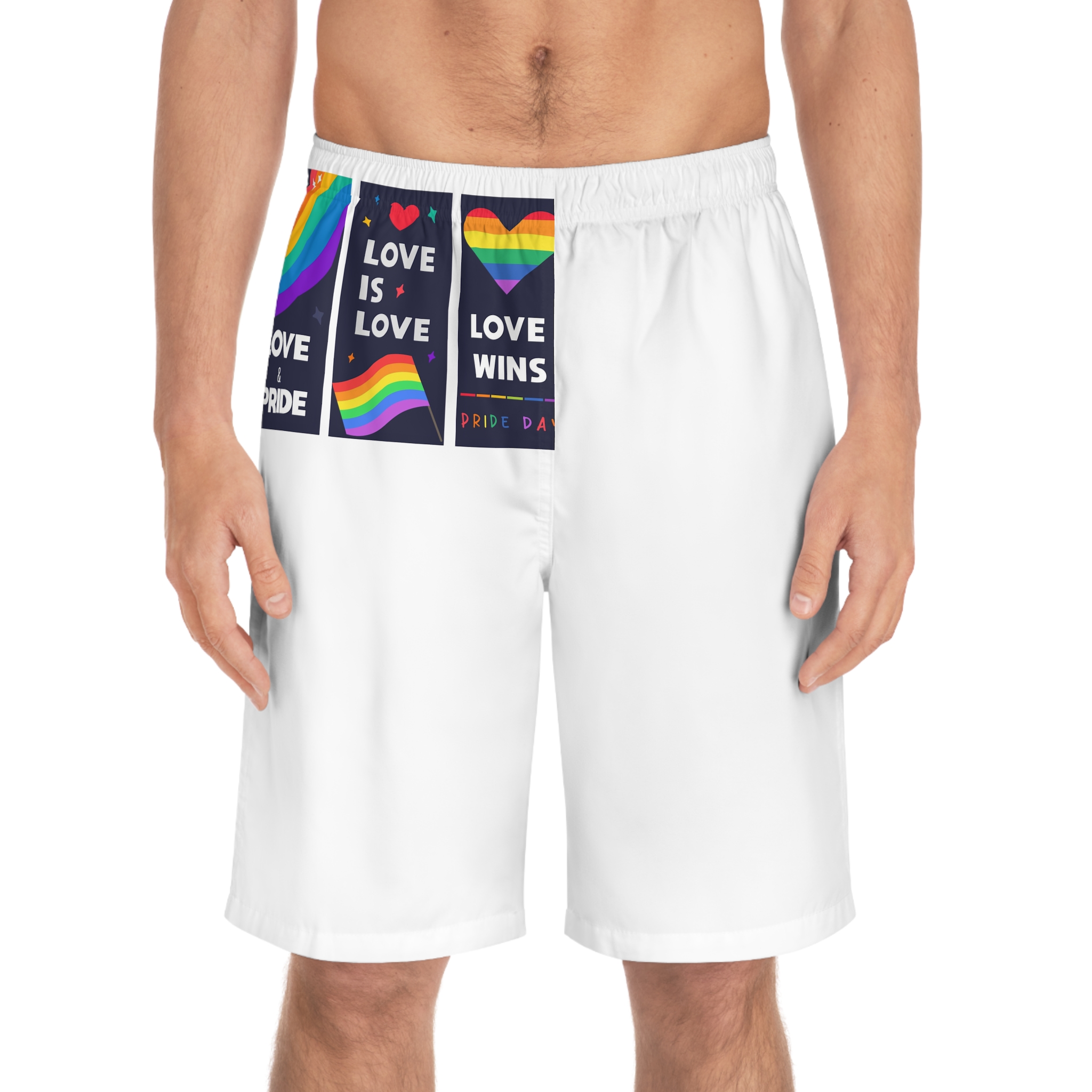 Lgbt Wallpapers Pride Day Celebration Mens Board Shorts Aop - Image 3