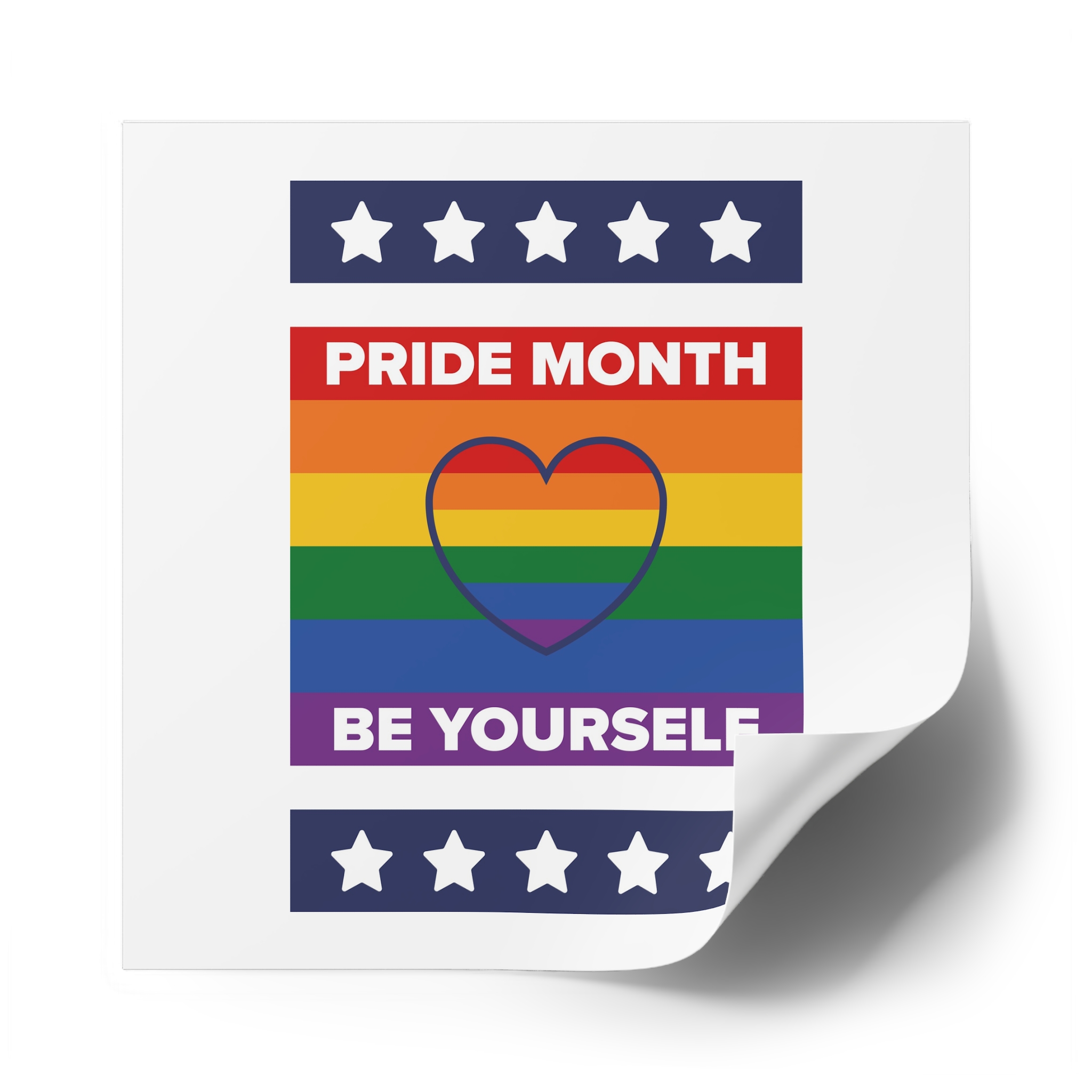 Lgbt Pride Month June Lesbian Gay Bisexual Transgender Lgbtq Flag Rainbow Vector(1) Laminate Stickers Square - Image 50