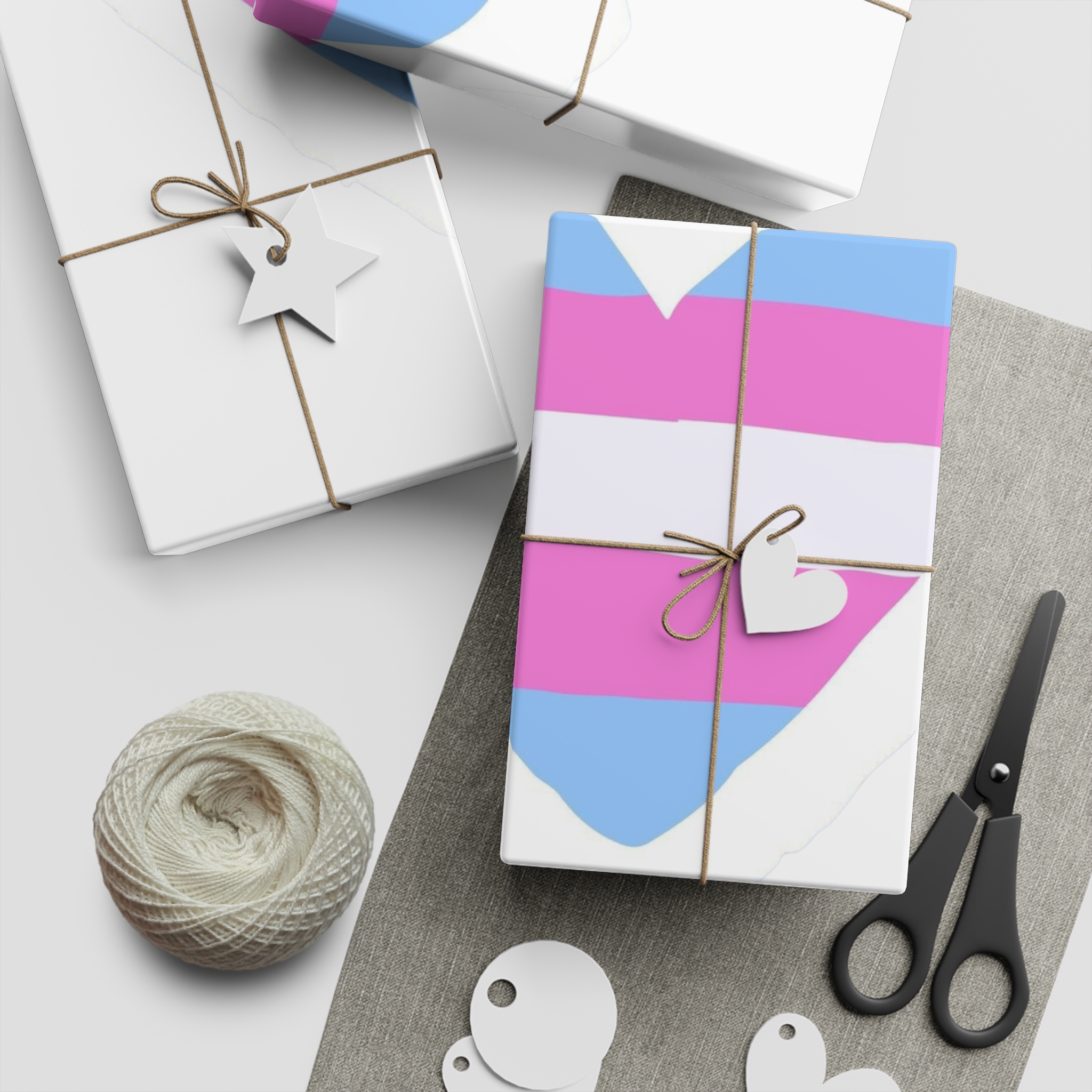 Transgender Pride Flag Heart Shape Lgbt Love Symbol Lgbtq Rainbow Sticker With Blue Pink White Stripes Sexual Orientation Self Determination Flat Hand Drawn Isolated Vector Illustration Gift... - Image 5