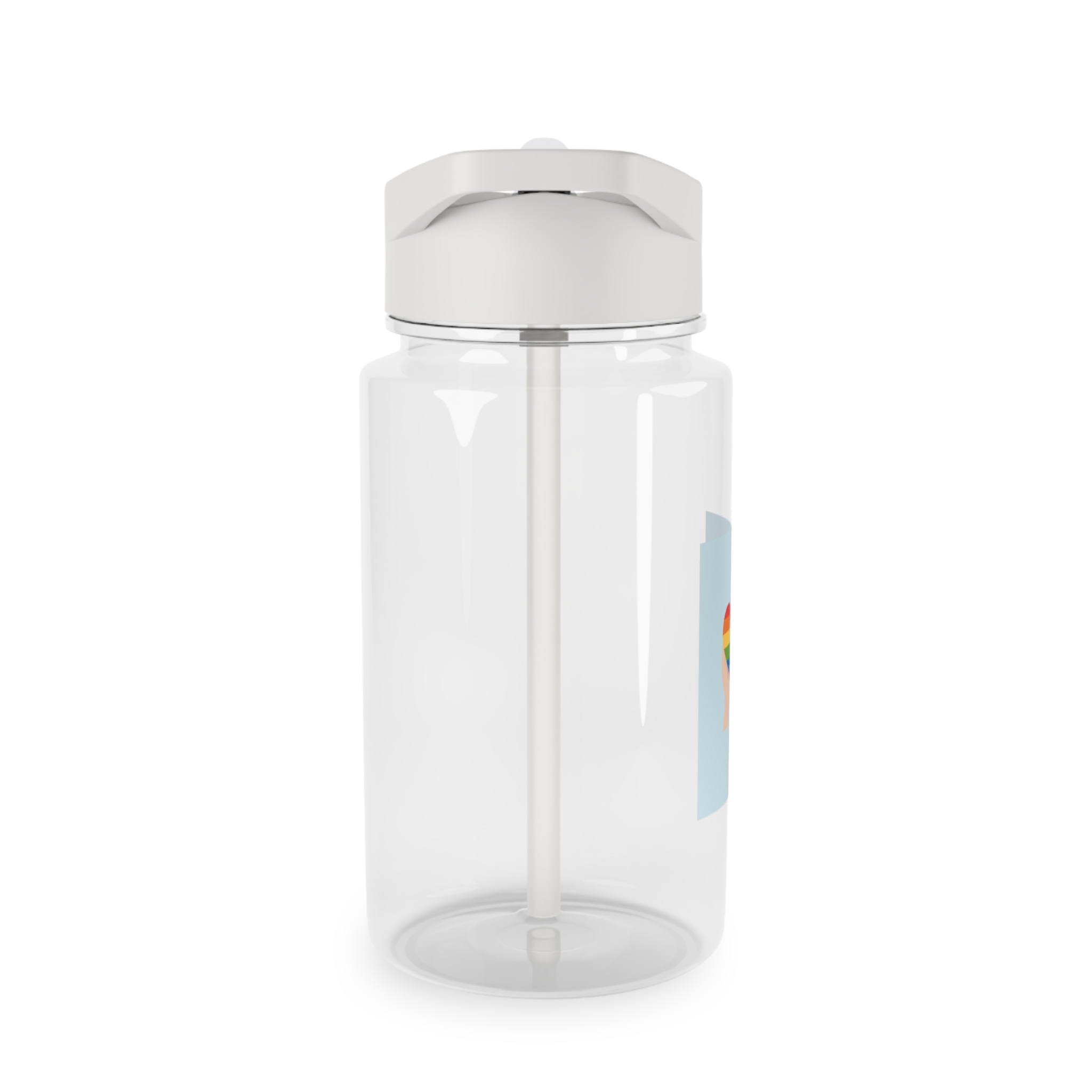 Pride Lgbt Card Support Love Poster That Says Rainbow Heart It Tritan Water Bottle - Image 4