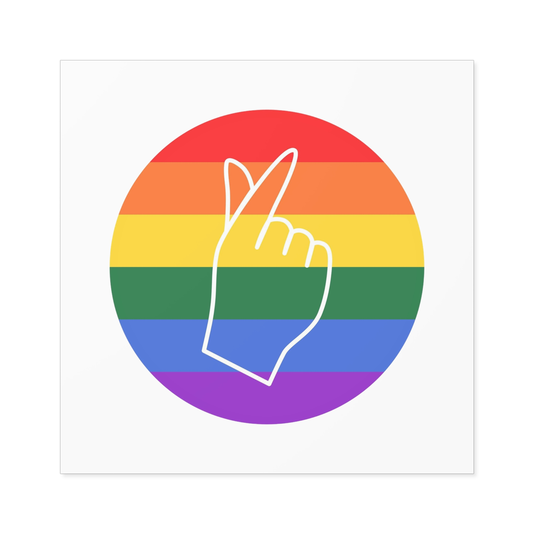 Lgbtq Diversity Rainbow Pride Concept Vector Isolated Illustration Laminate Stickers Square - Image 45