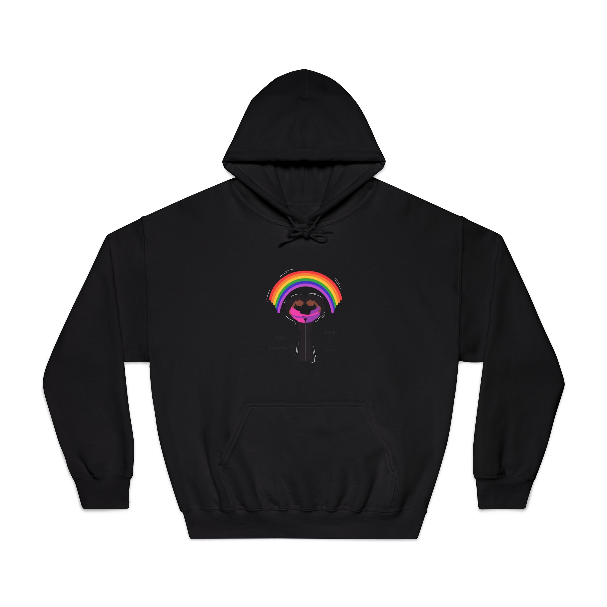 Poster Two Girls Hugging With Rainbow Unisex Dryblend Hooded Sweatshirt - Image 9
