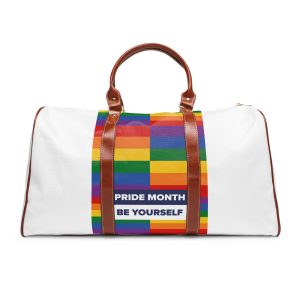 Lgbt Pride Month June Lesbian Gay Bisexual Transgender Lgbtq Flag Rainbow Vector(3) Waterproof Travel Bag