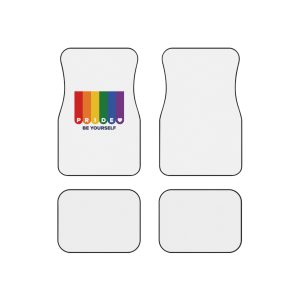 Lgbt Pride Month June Lesbian Gay Bisexual Transgender Lgbtq Flag Rainbow Vector(1) Car Mats Set Of 4