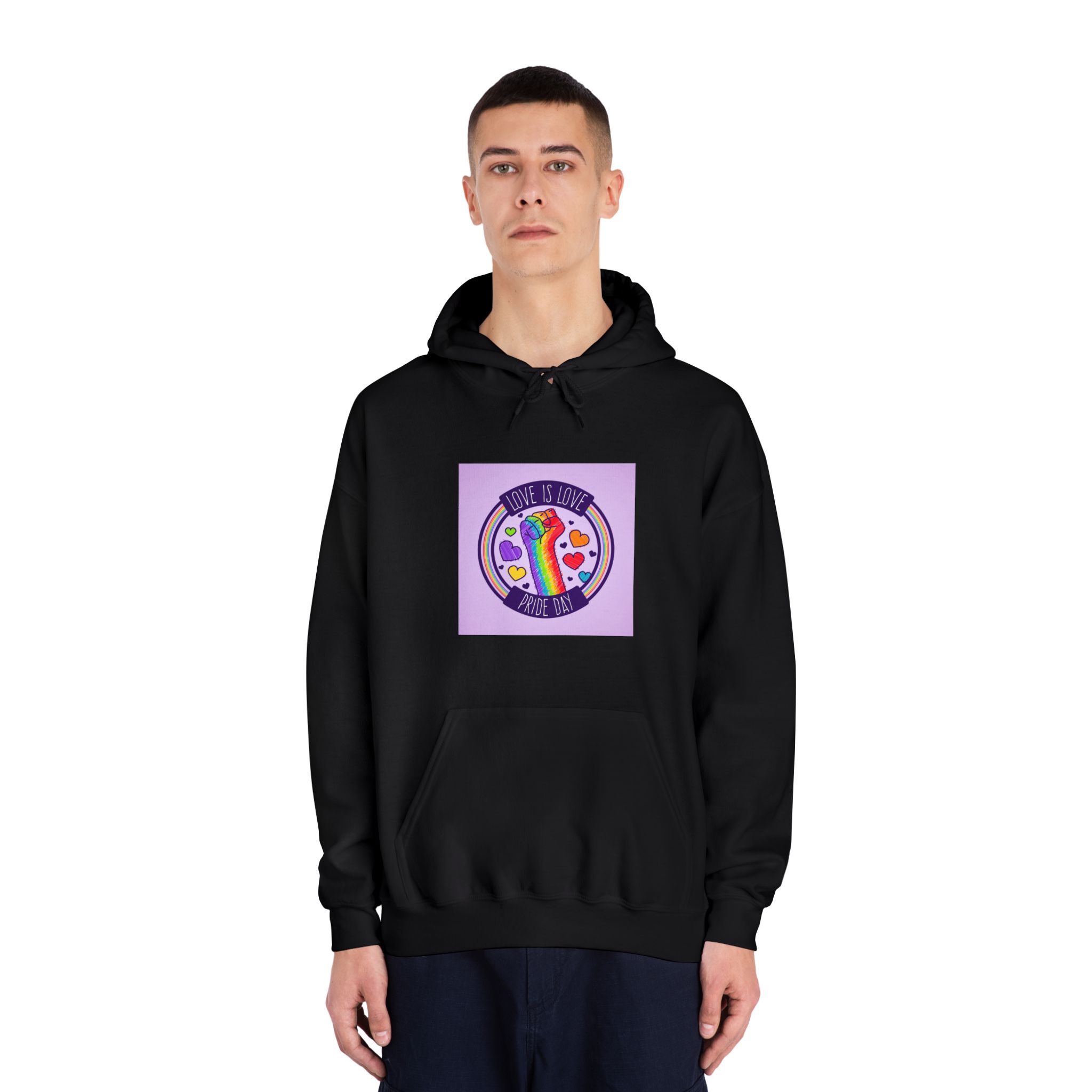 Pride Day Event Concept Unisex Dryblend Hooded Sweatshirt - Image 11