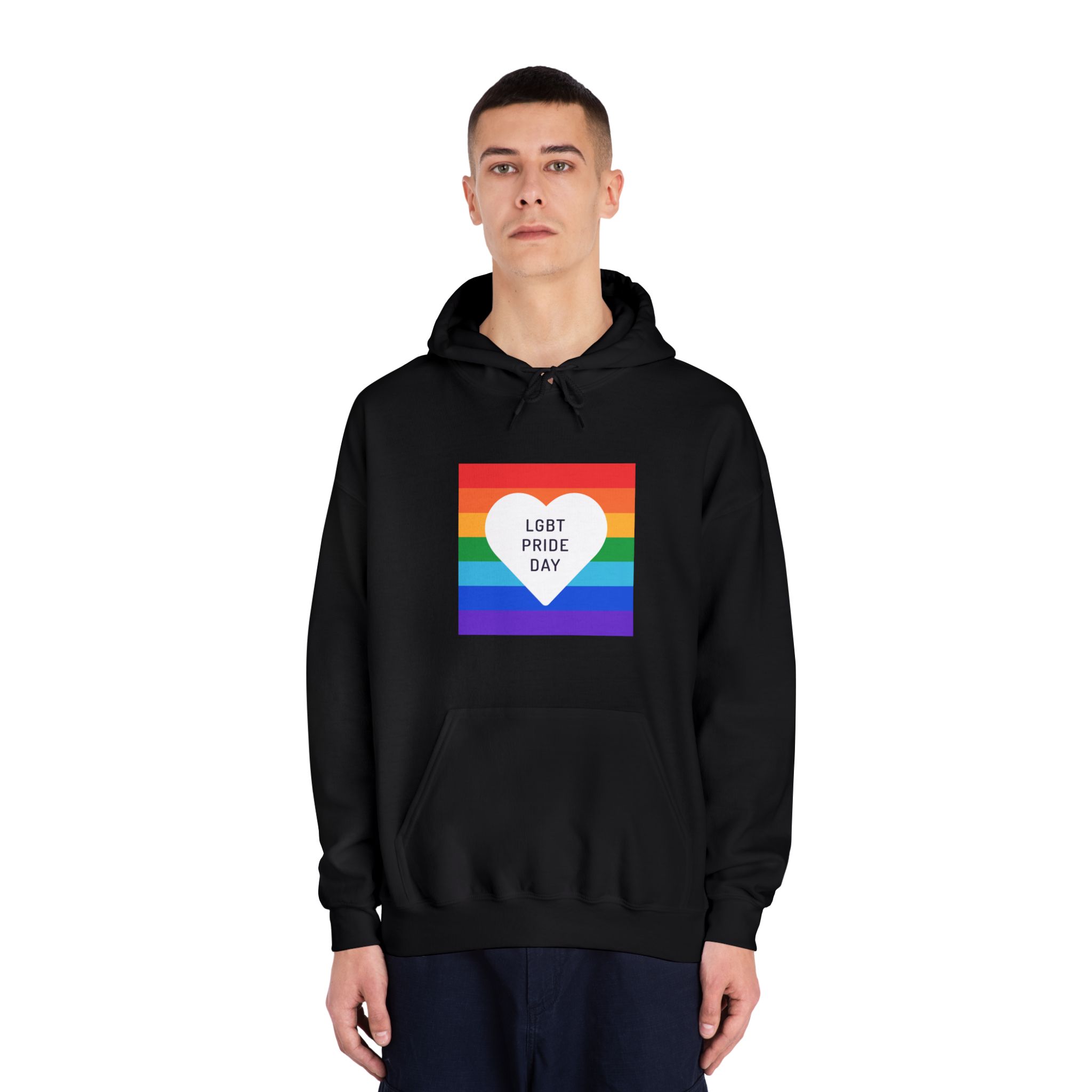 Pride Day 1 Unisex Dryblend Hooded Sweatshirt - Image 11