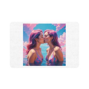 Lesbian Pride Design E111D7 Pet Food Mat 12x18
