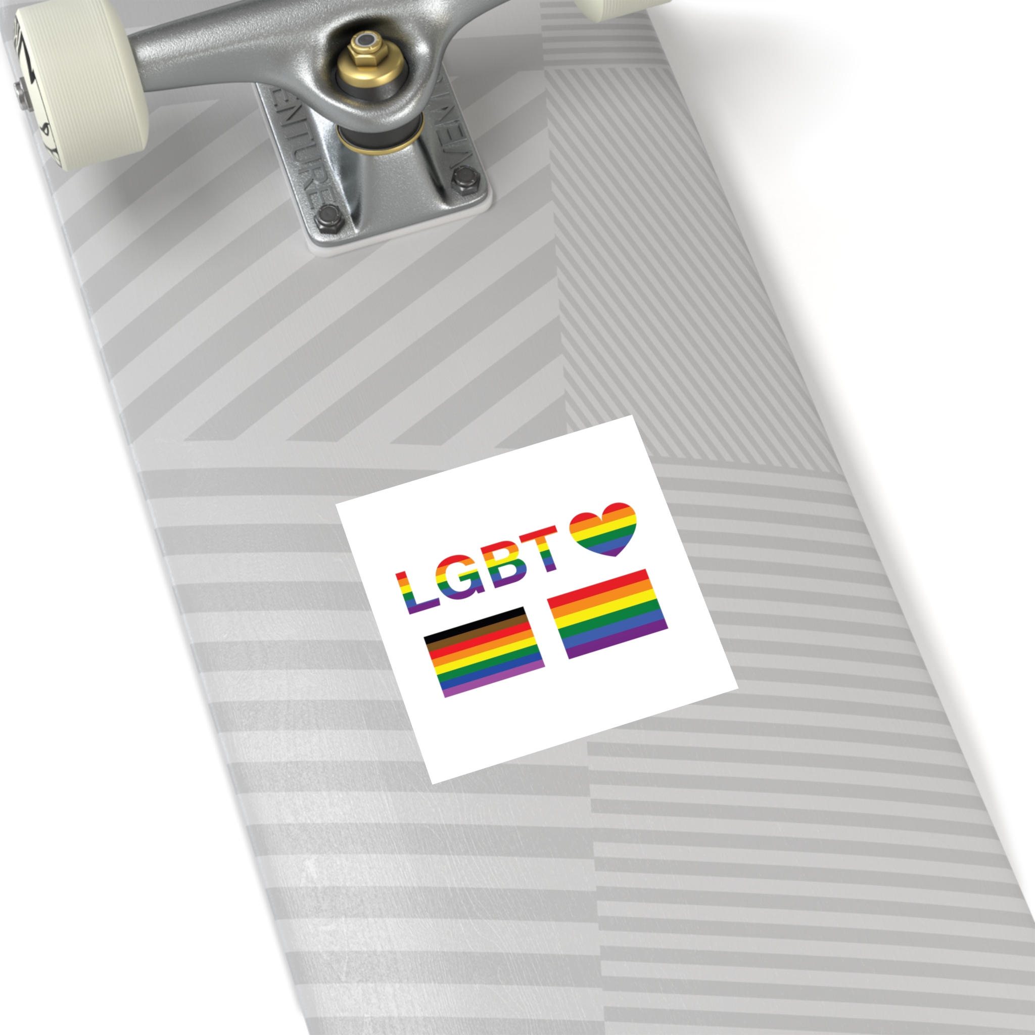 Lgbt Word Text Letter With Heart Rainbow Color Flag Isolated White Background Vector Illustrati Laminate Stickers Square - Image 20