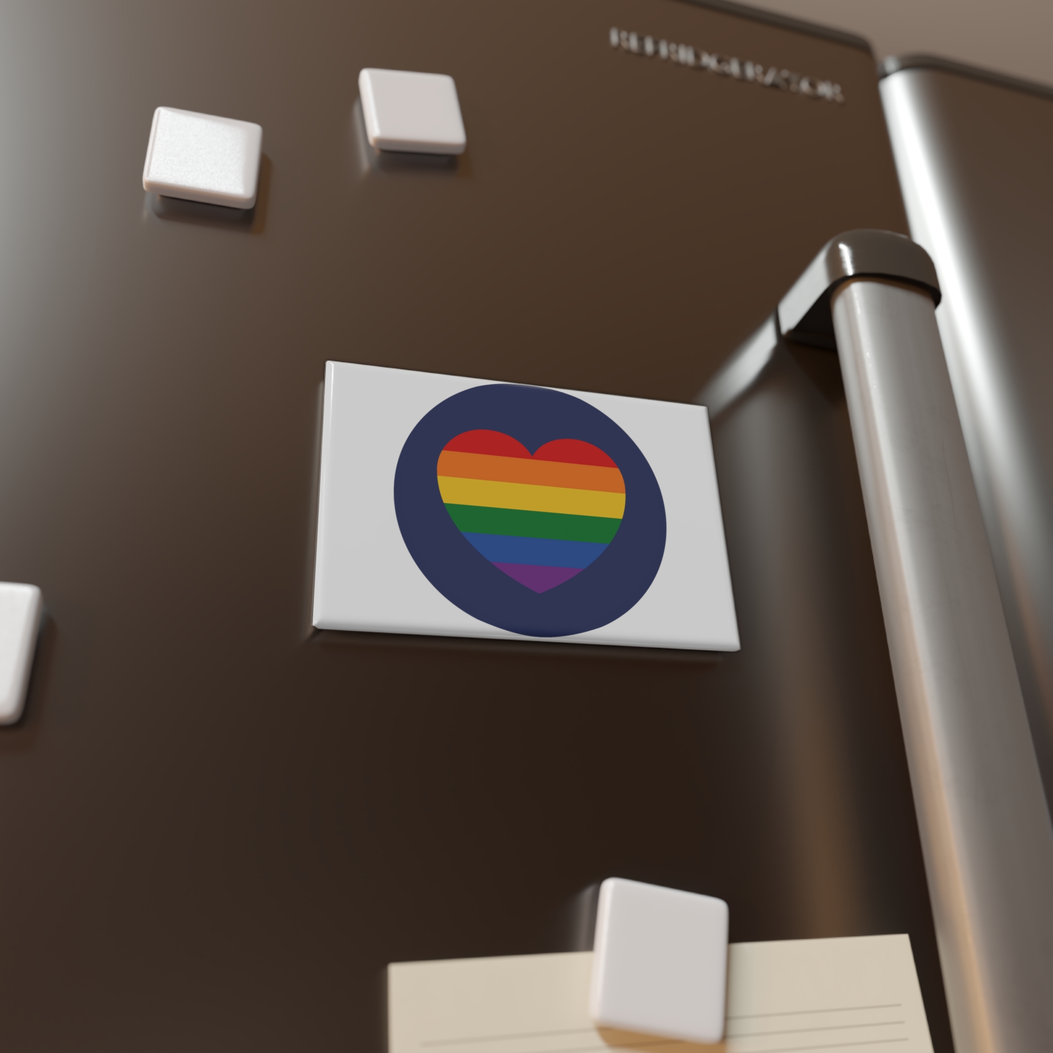 Lgbt Pride Month June Lesbian Gay Bisexual Transgender Lgbtq Flag Rainbow Vector(5) Button Magnet Rectangle 1 And 10 Pcs - Image 4