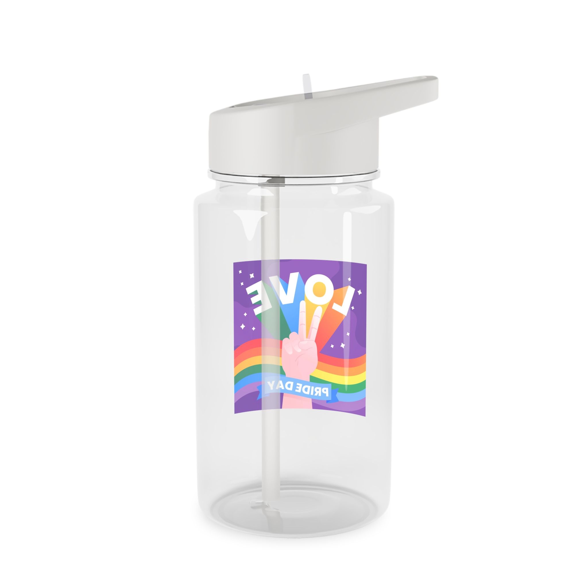 Pride Day Event Message Design Tritan Water Bottle - Image 2