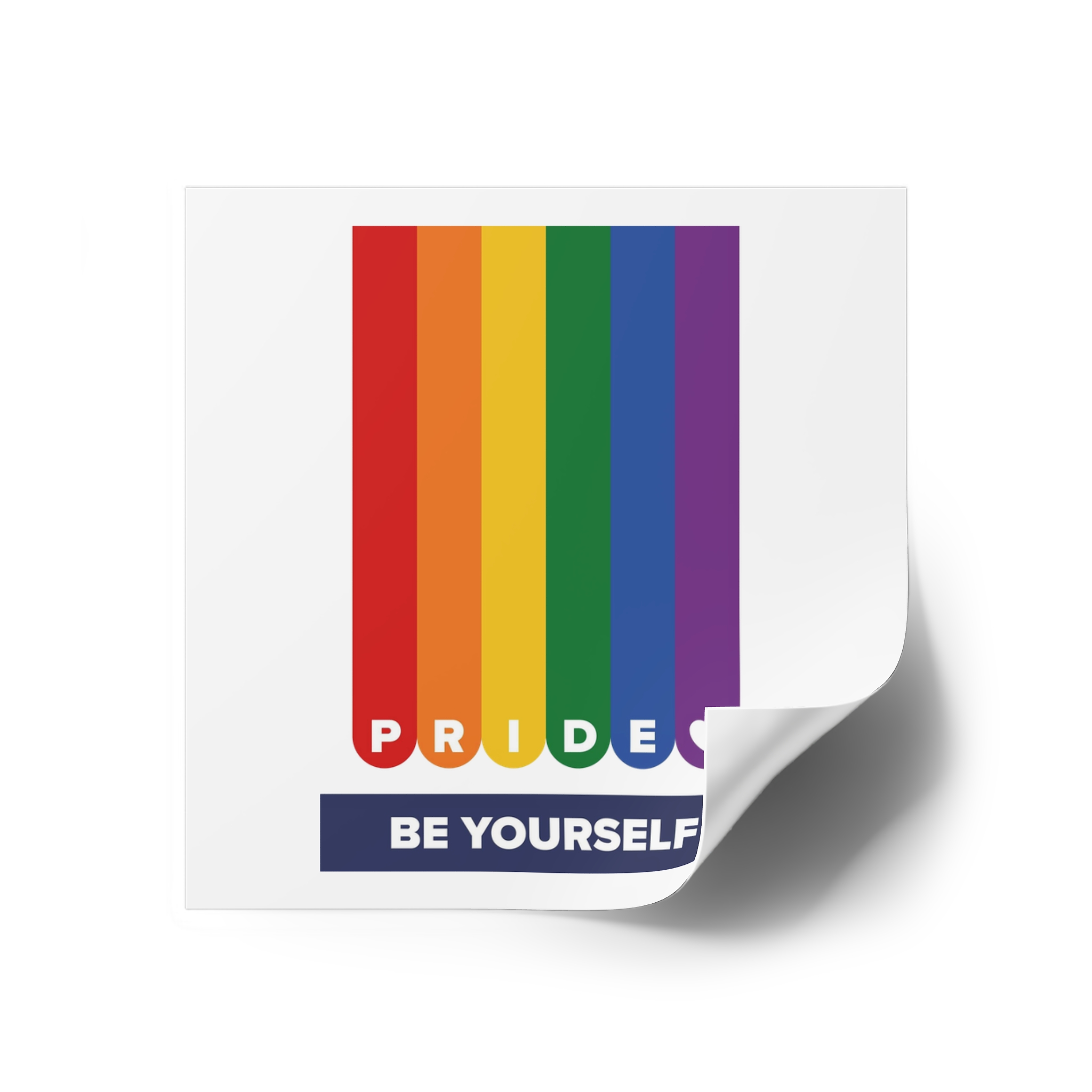 Lgbt Pride Month June Lesbian Gay Bisexual Transgender Lgbtq Flag Rainbow Vector Laminate Stickers Square - Image 26
