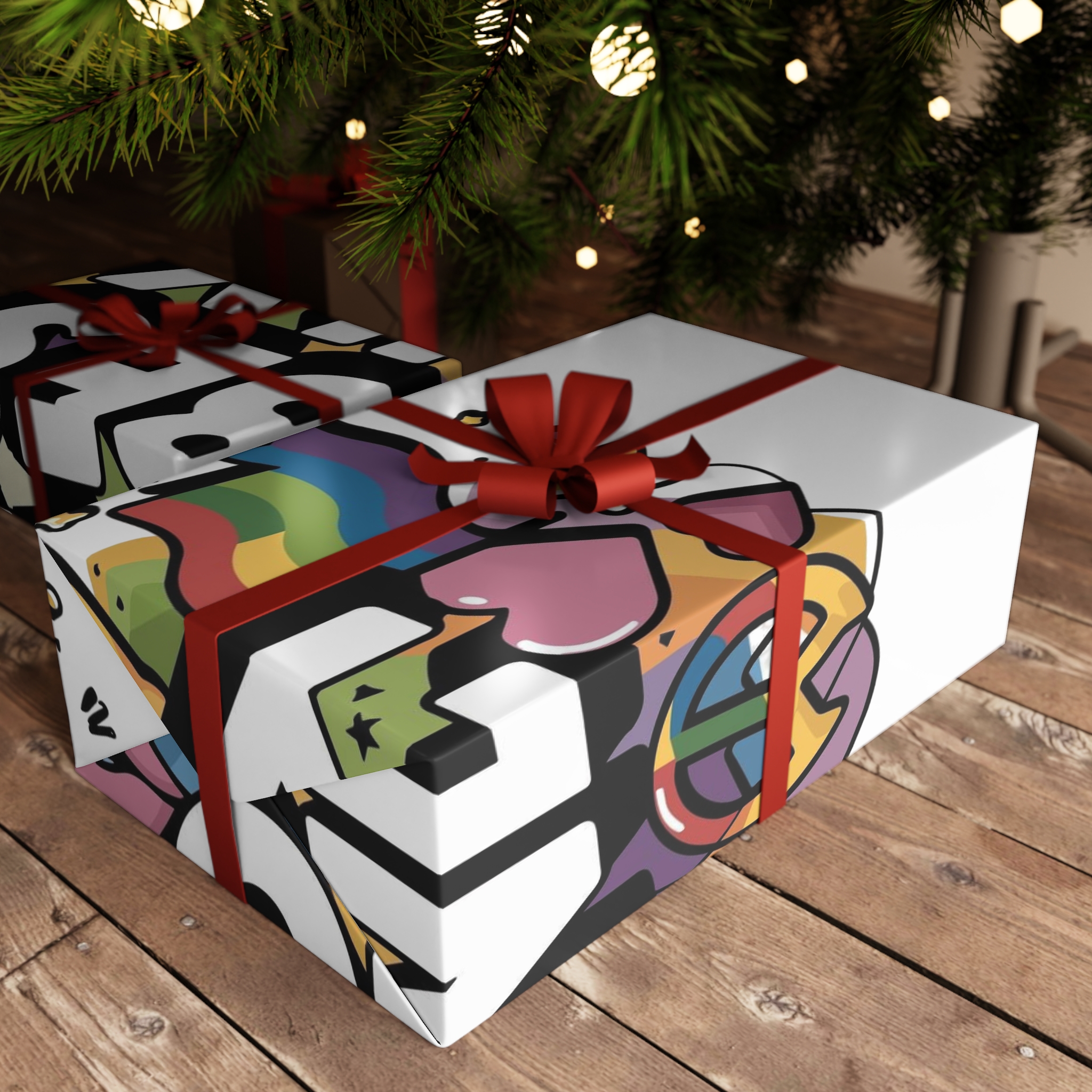 Pride Vibes Only T Shirt Design Isolated White Background Gift Wrapping Paper Sheets 1pc - Image 6