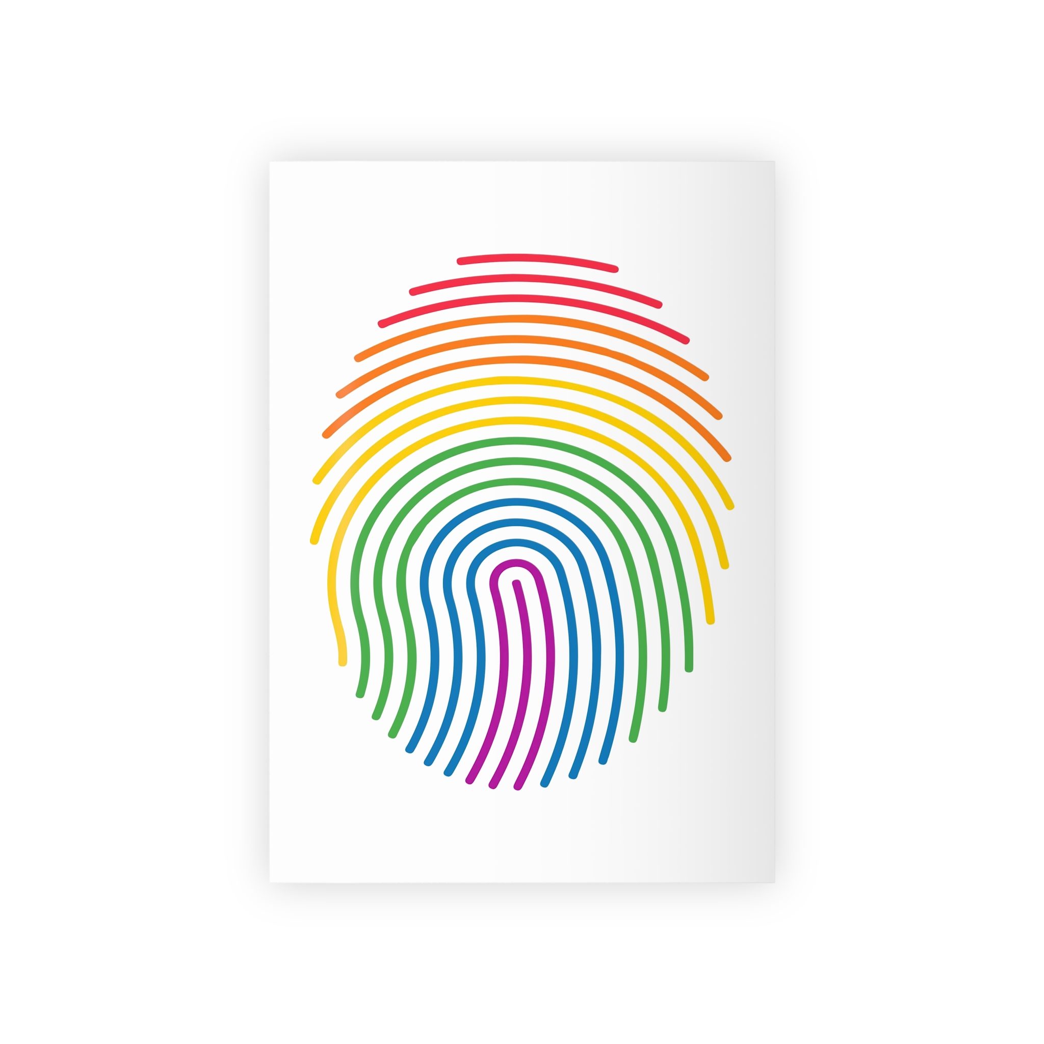 Finger Print Rainbow Pride Love Illustration Gift Wrapping Paper Rolls 1pc