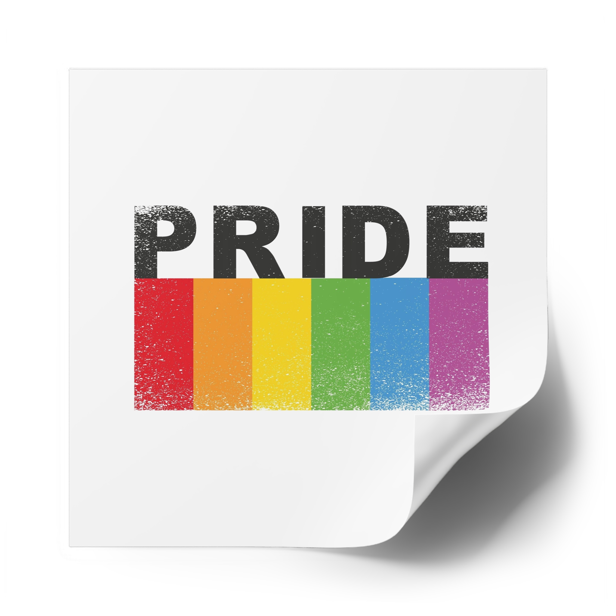 Pride Banner Laminate Stickers Square - Image 58