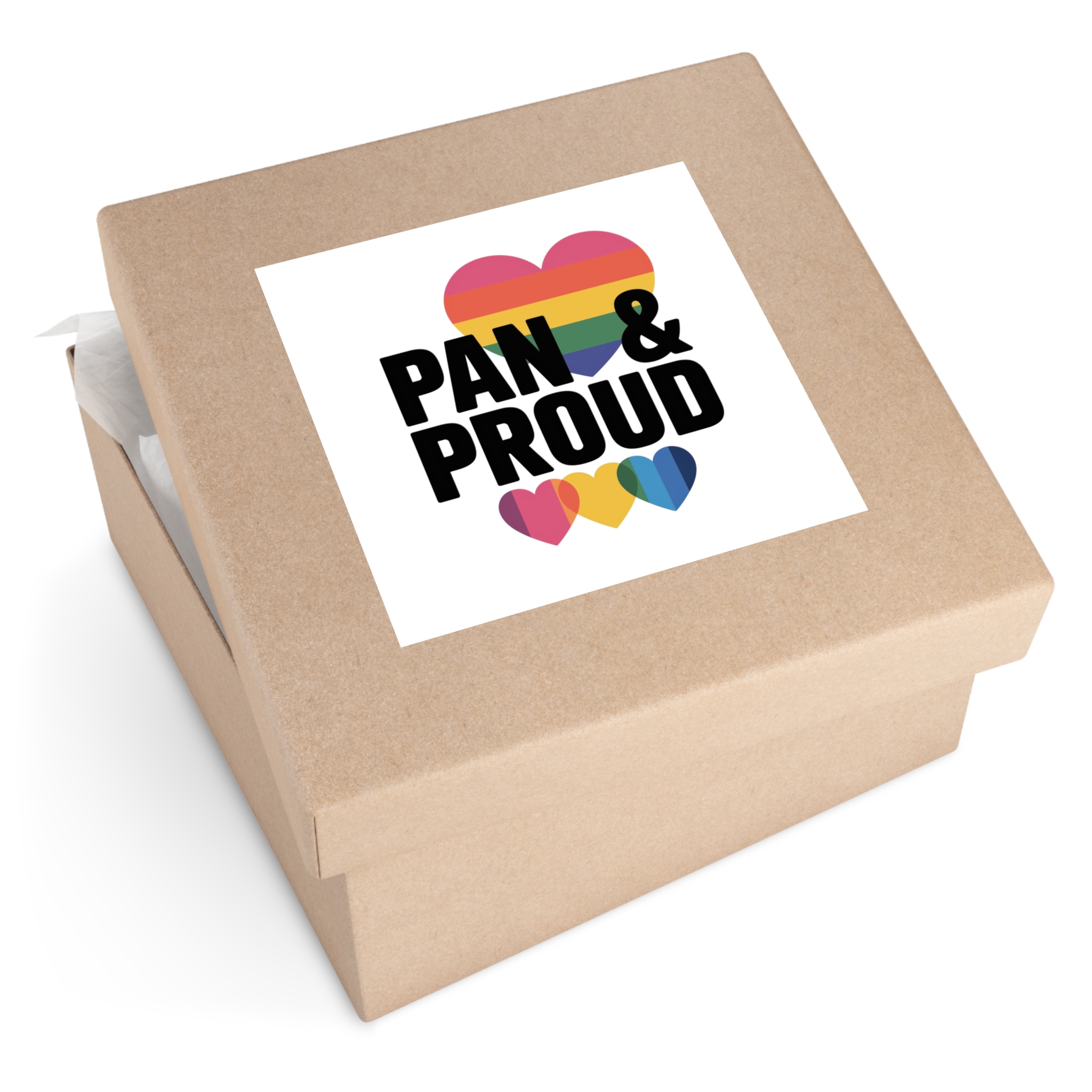 Pan Proud T Shirt Design Isolated White Background 2 Laminate Stickers Square - Image 51