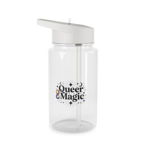 Queer Magic T Shirt Design Isolated White Background Tritan Water Bottle