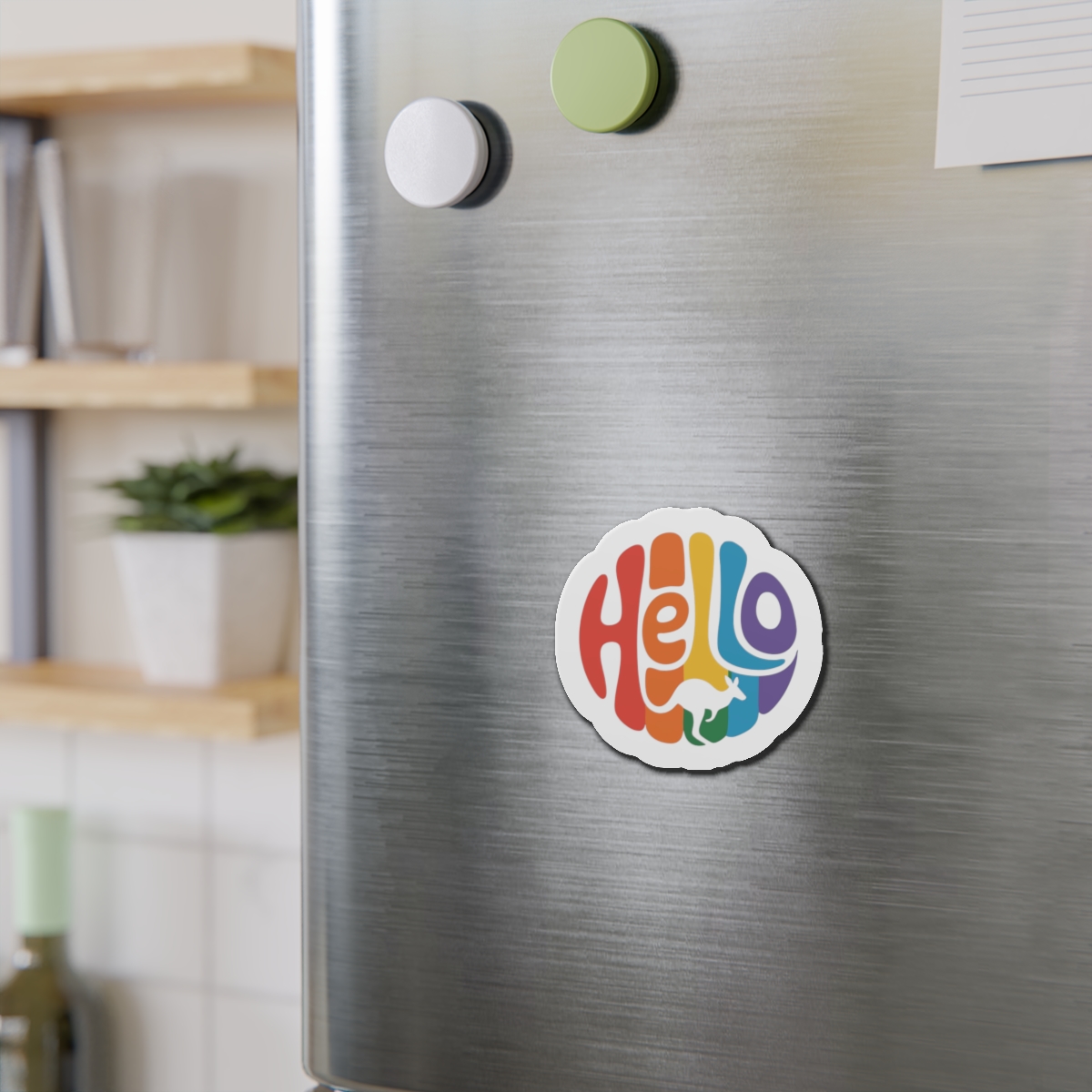Hello Multicolor Logo Die Cut Magnets - Image 12