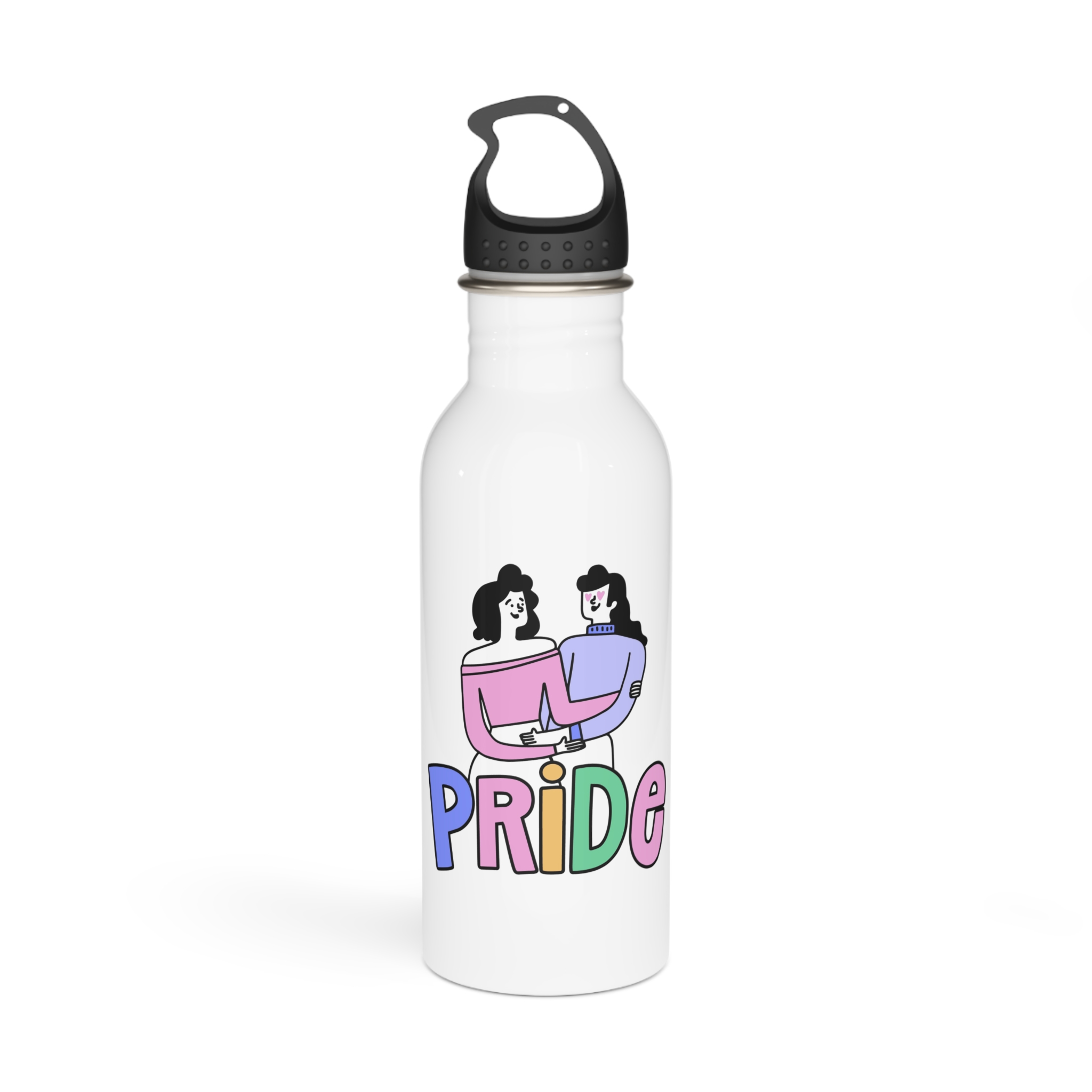 Pride Day Lettering Stainless Steel Water Bottle