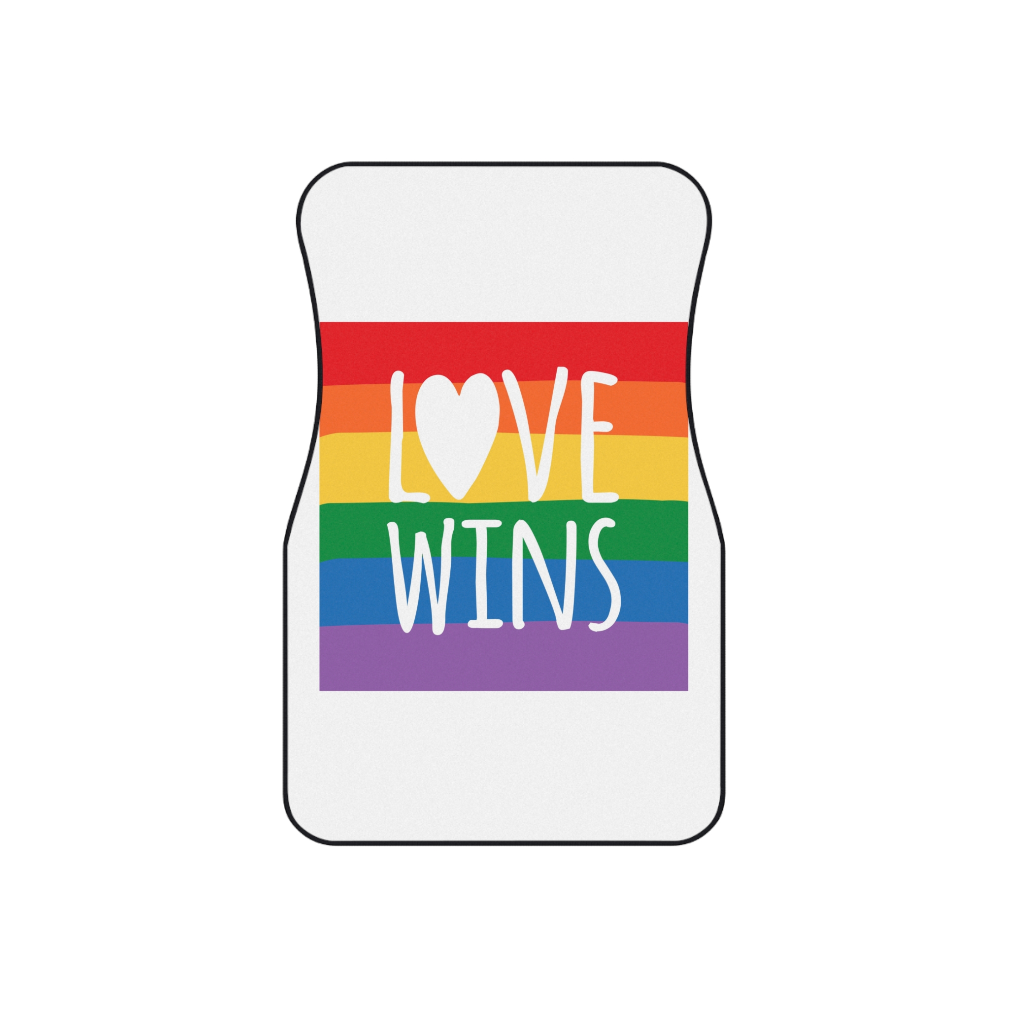 Lovewins Heart Hd 2 Car Mats Set Of 4 - Image 2