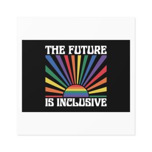 Pride Lgbtq Gay Typography Vector Tshirt Design Laminate Stickers Square