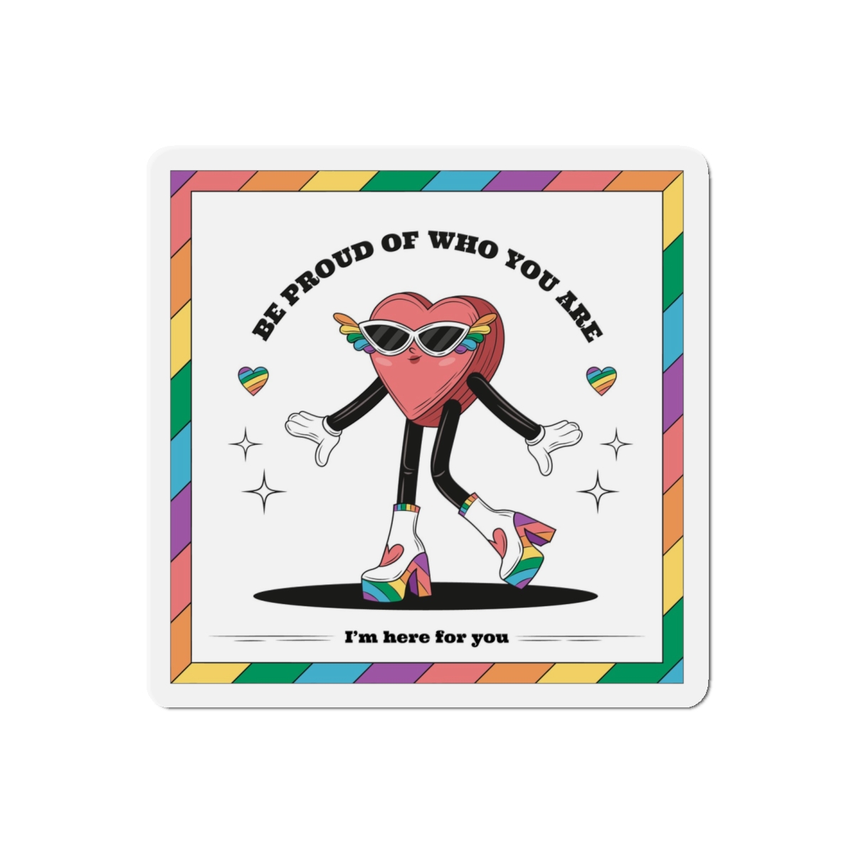 Hand Drawn Illustration Pride Month Celebration(1) Die Cut Magnets - Image 10
