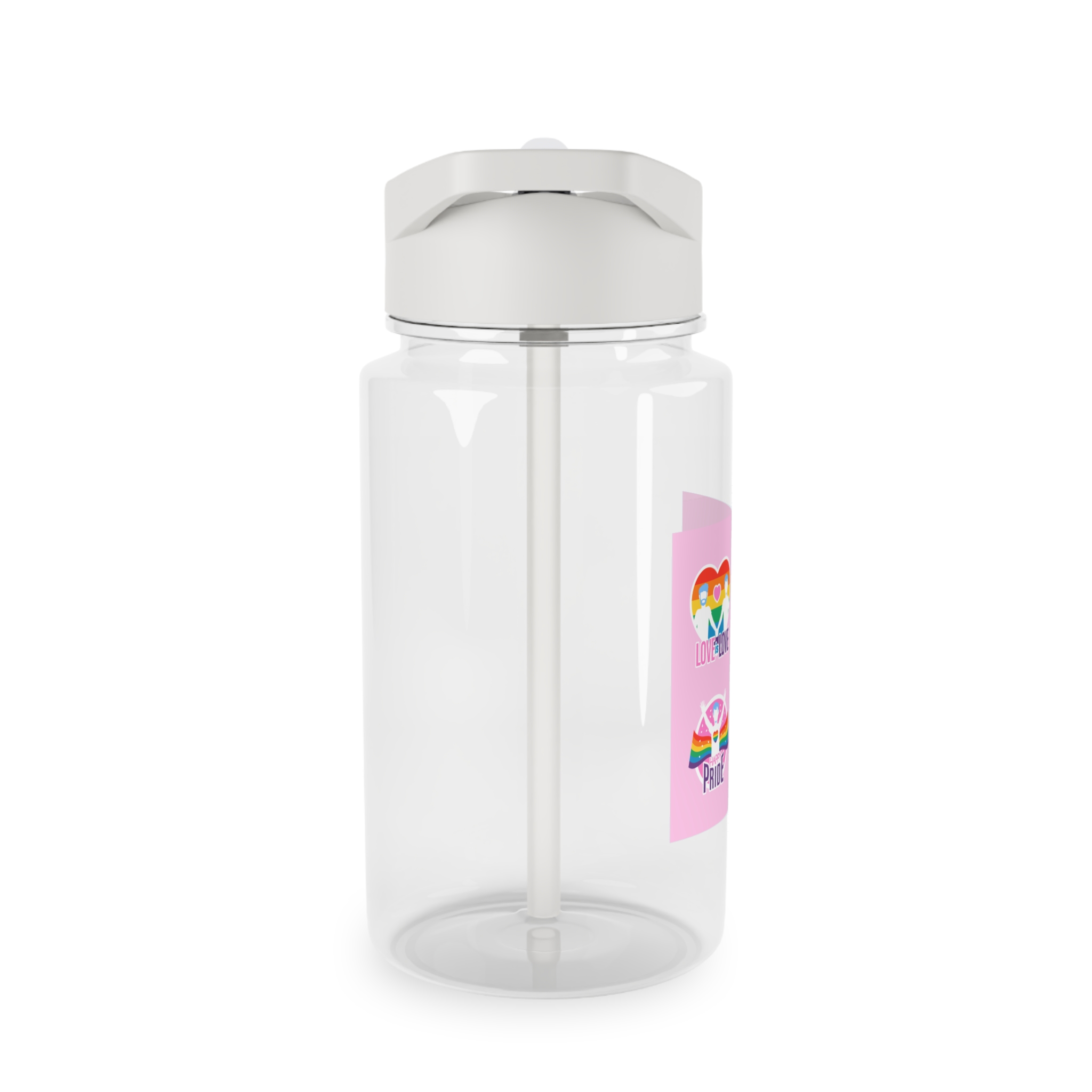 Pride Day Neon Badges Tritan Water Bottle - Image 4