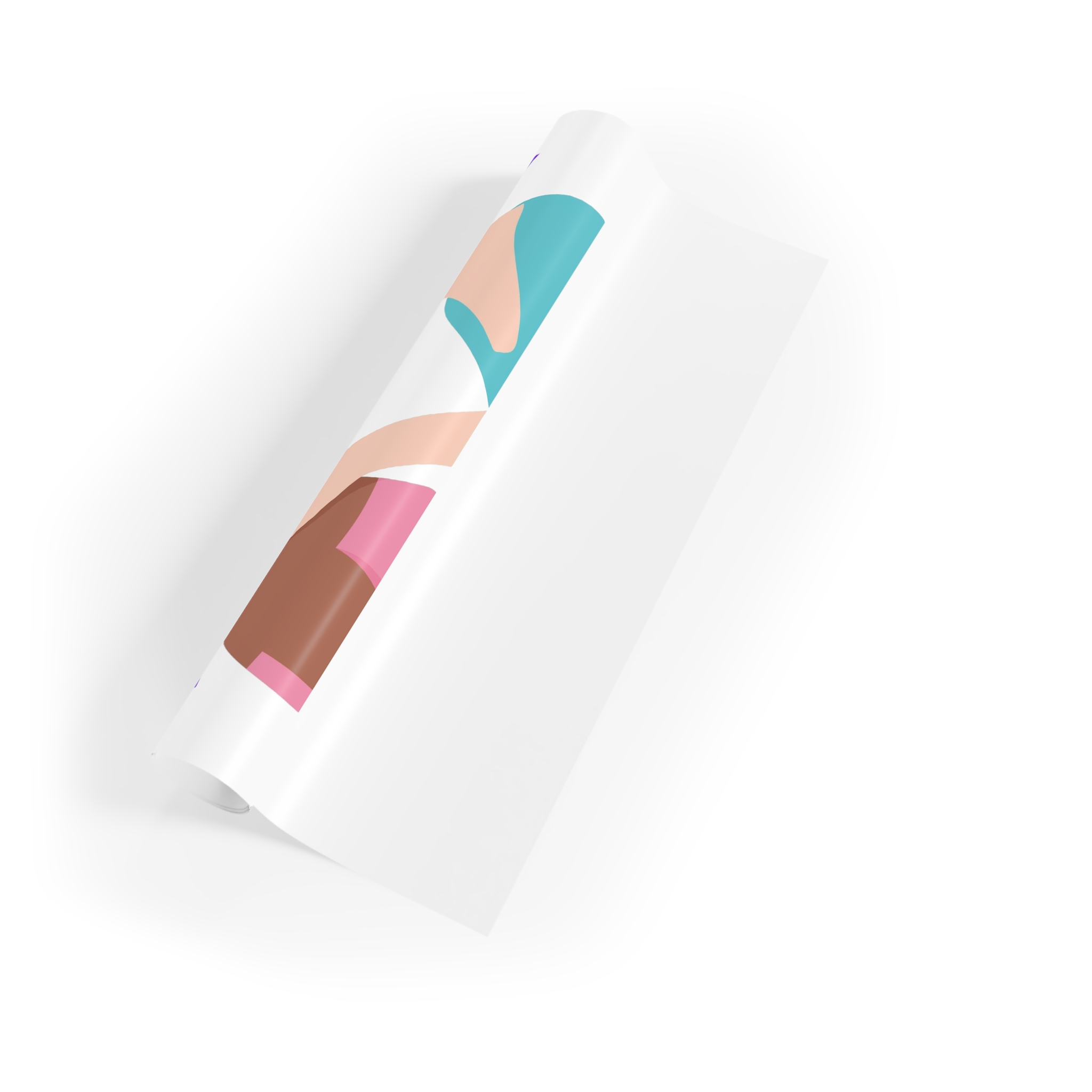 Flat Design Lesbian Kiss Illustrated Gift Wrapping Paper Rolls 1pc - Image 3