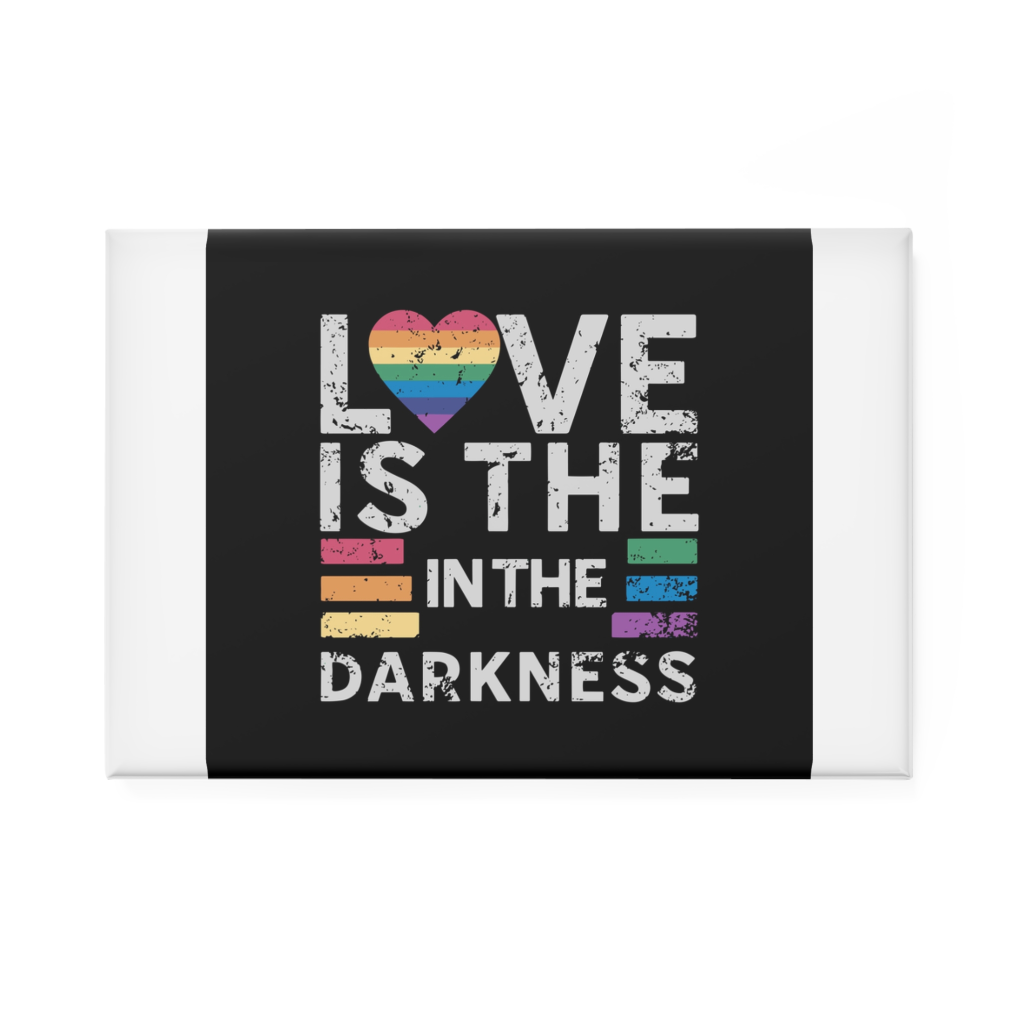 Love Is the In the Darkness Button Magnet Rectangle 1 And 10 Pcs