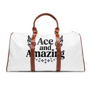Ace Amazing T Shirt Design Isolated White Background 2 Waterproof Travel Bag