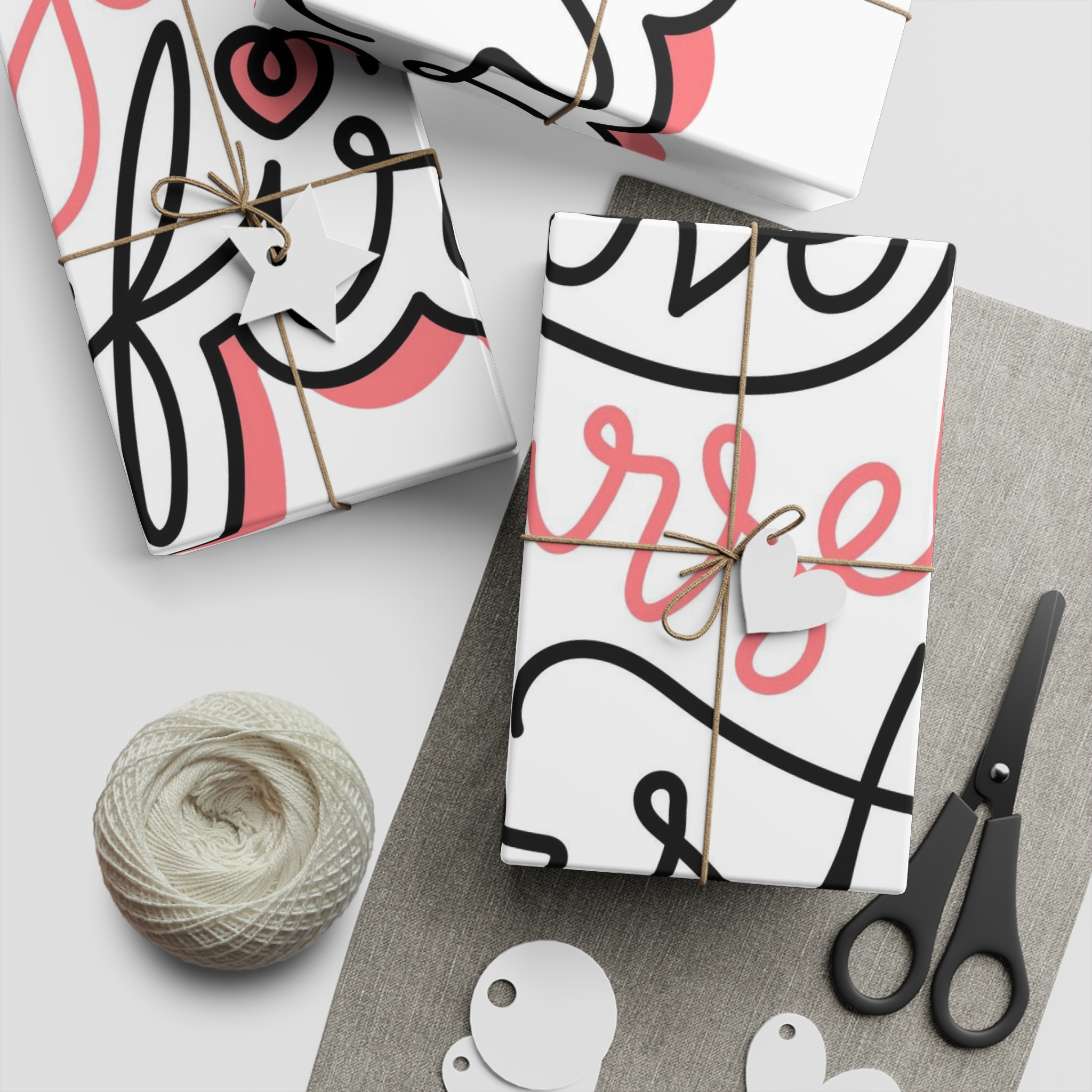 Self Love Lettering Gift Wrapping Paper Sheets 1pc - Image 5