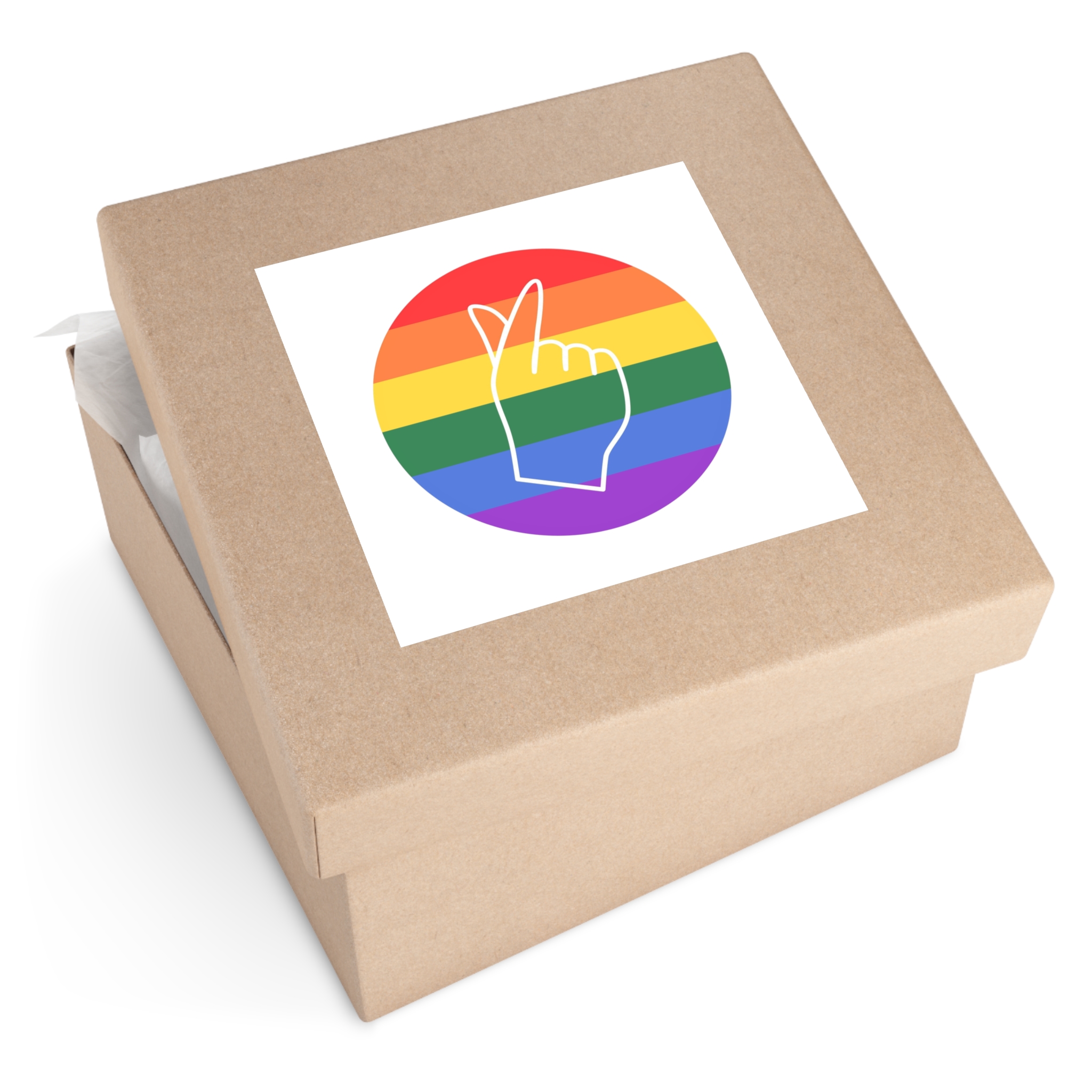 Lgbtq Diversity Rainbow Pride Concept Vector Isolated Illustration Laminate Stickers Square - Image 63