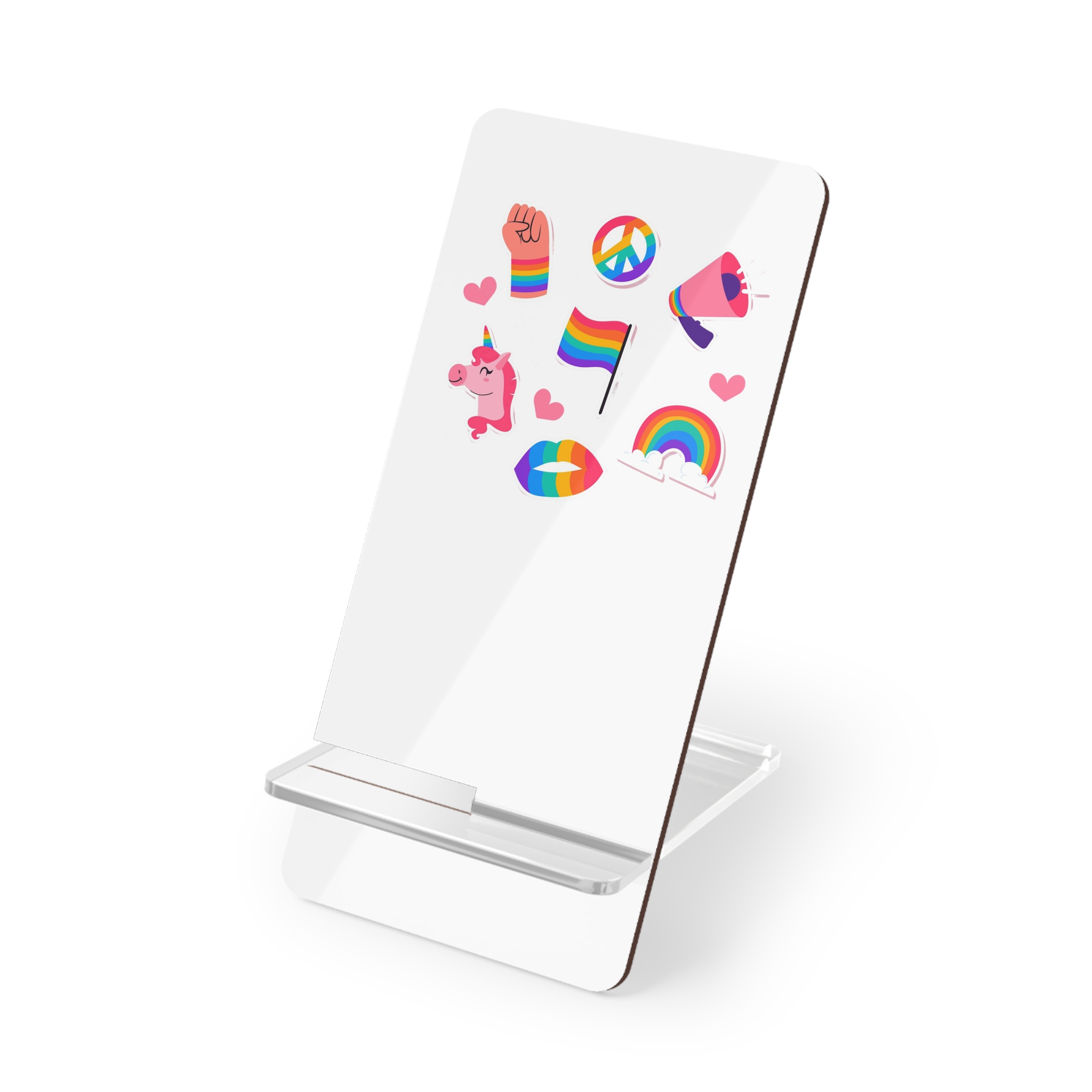 Flat Pride Month Lgbt Elements Collection(2) Mobile Display Stand For Smartphones