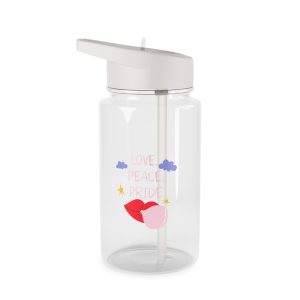 Pride Month Cartoon Funky Card Lgbt Festive Groovy Retro Poster Tolerance Freedom Tritan Water Bottle