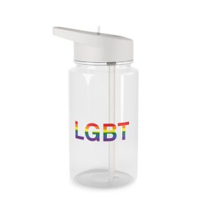 Lgbt Word Text Letter Rainbow Color Flag Isolated White Background Vector Illustration(1) Tritan Water Bottle