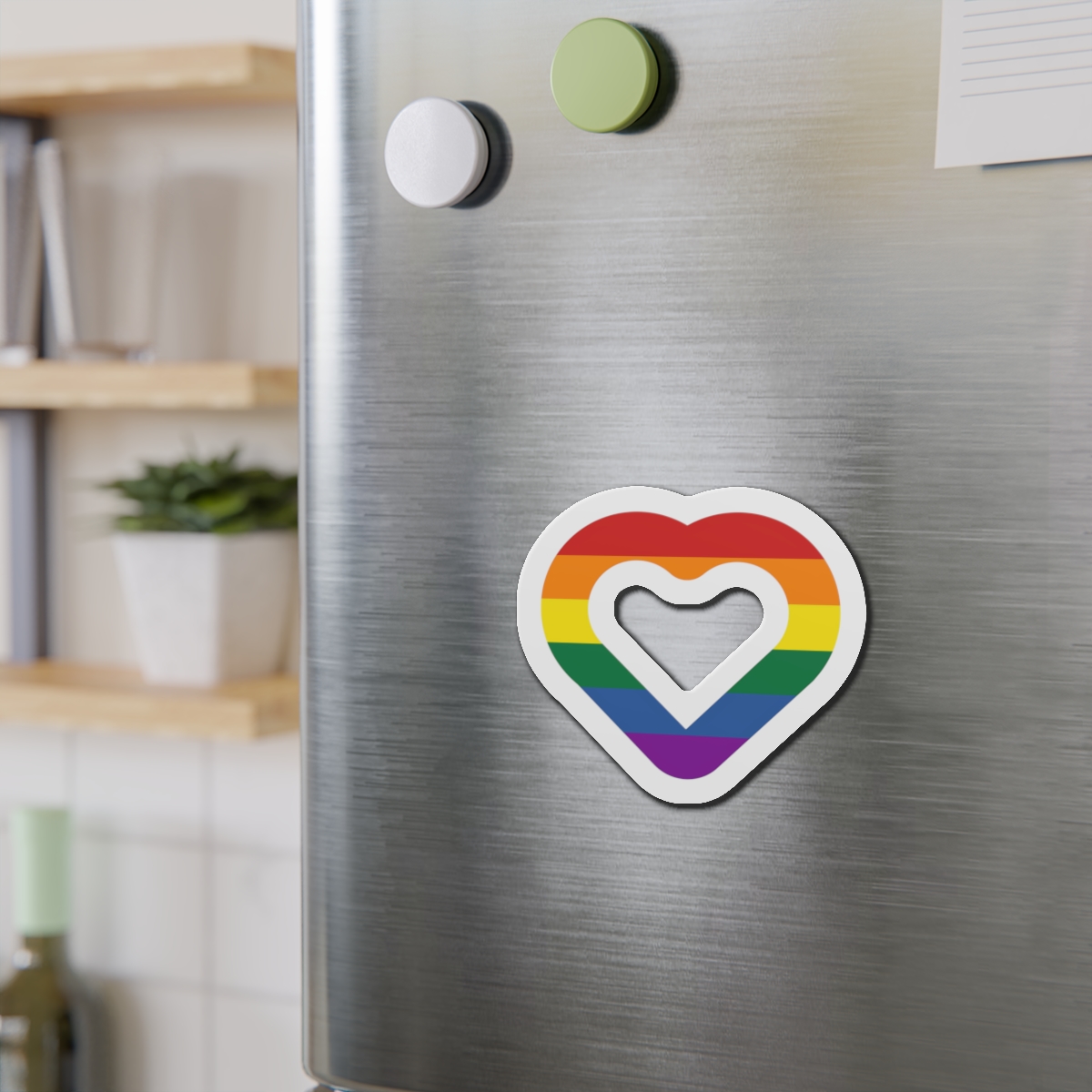 Pride Flag Heart Shape Icon Isolated White Background Lgbt Love Modern Sign Vector Illustration Die Cut Magnets - Image 12