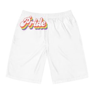Pride Lgbt Gay Retro Tshirt Design(2) Mens Board Shorts Aop