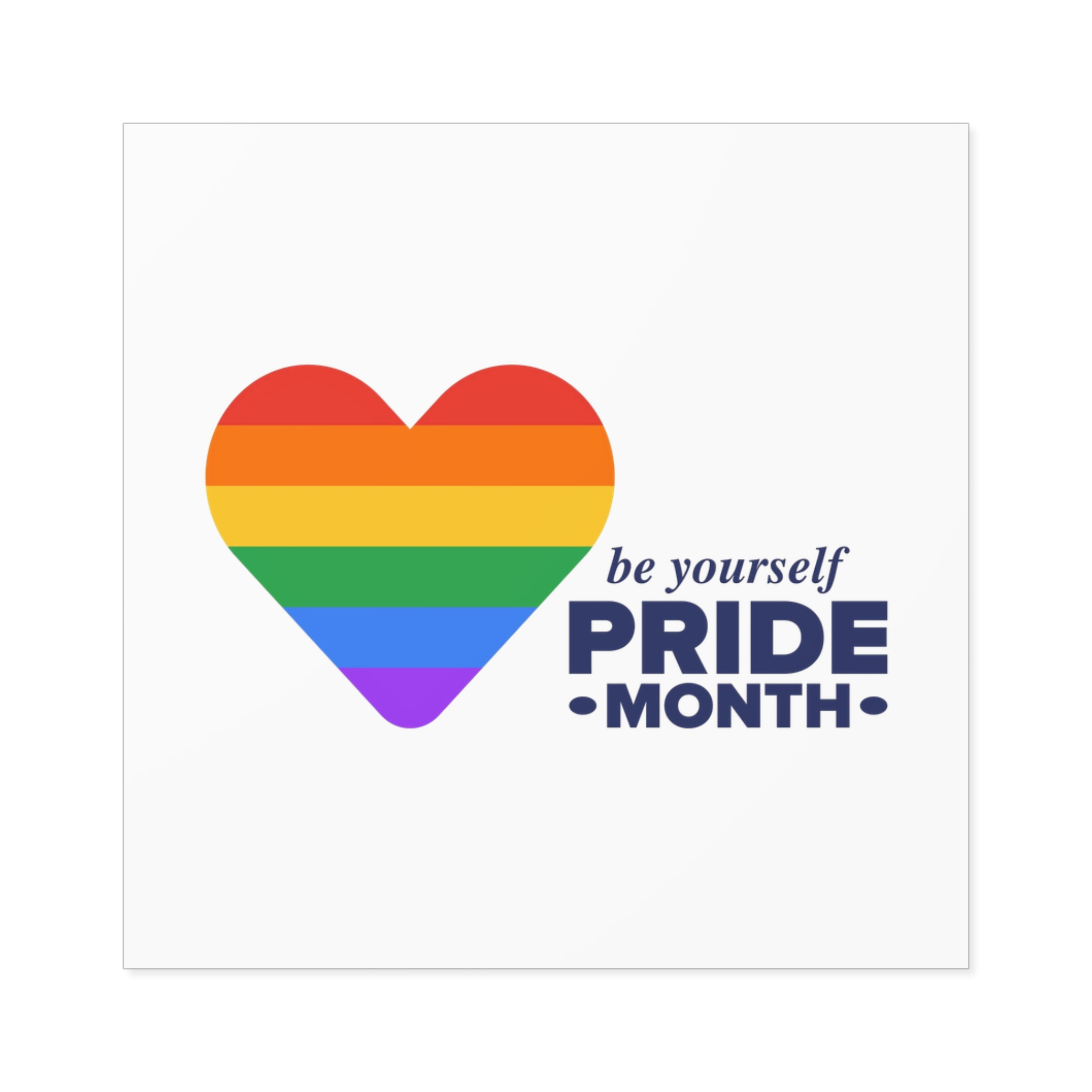 Lgbt Pride Month June Lgbt Flag Rainbow Flag Love Concept Vector Illustration Poster Laminate Stickers Square - Image 17
