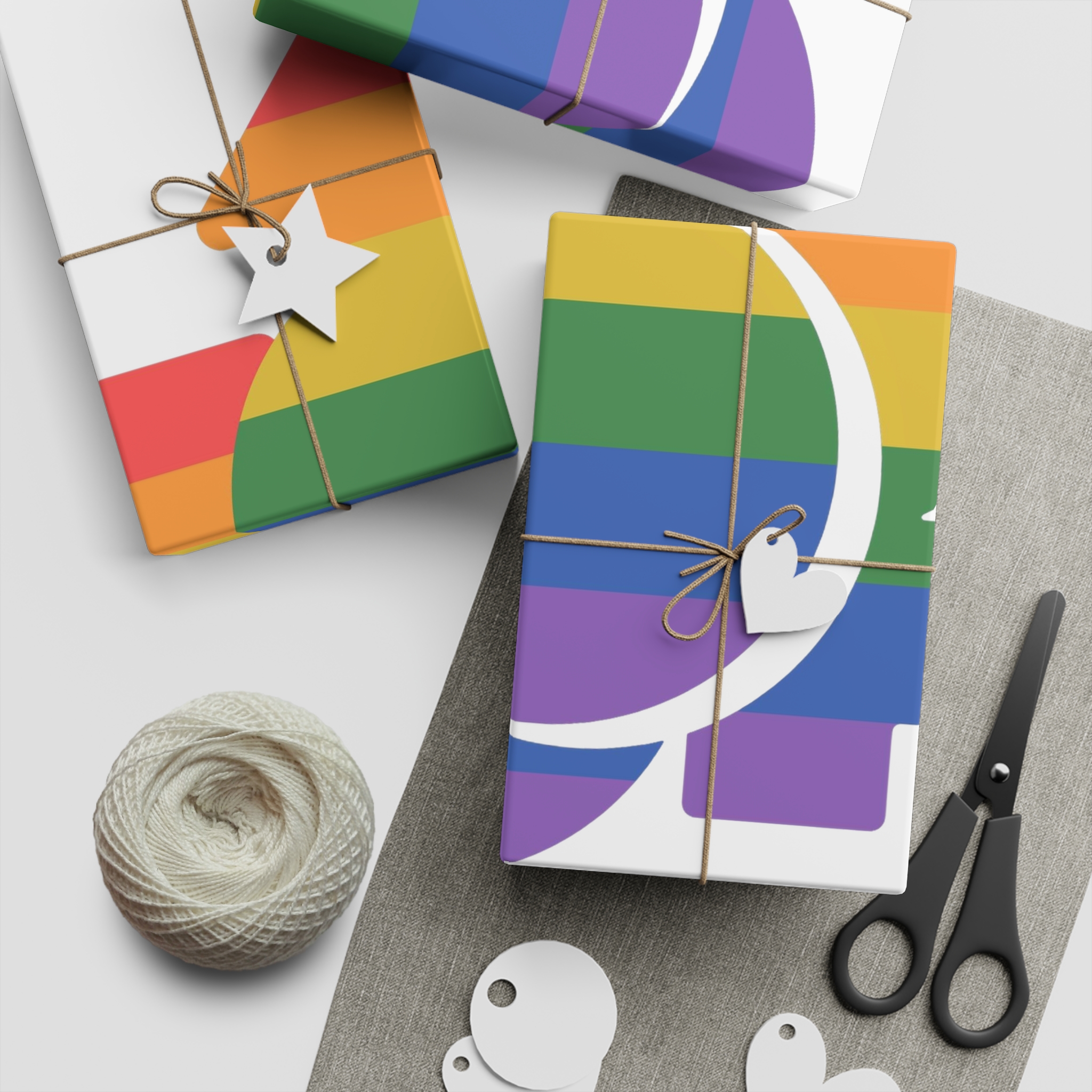 Lgbt Icon Isolated Black Background Lgbt Community Human Rights Concept Vector Flat Illustration Poster Card Banner Gift Wrapping Paper Sheets 1pc - Image 2