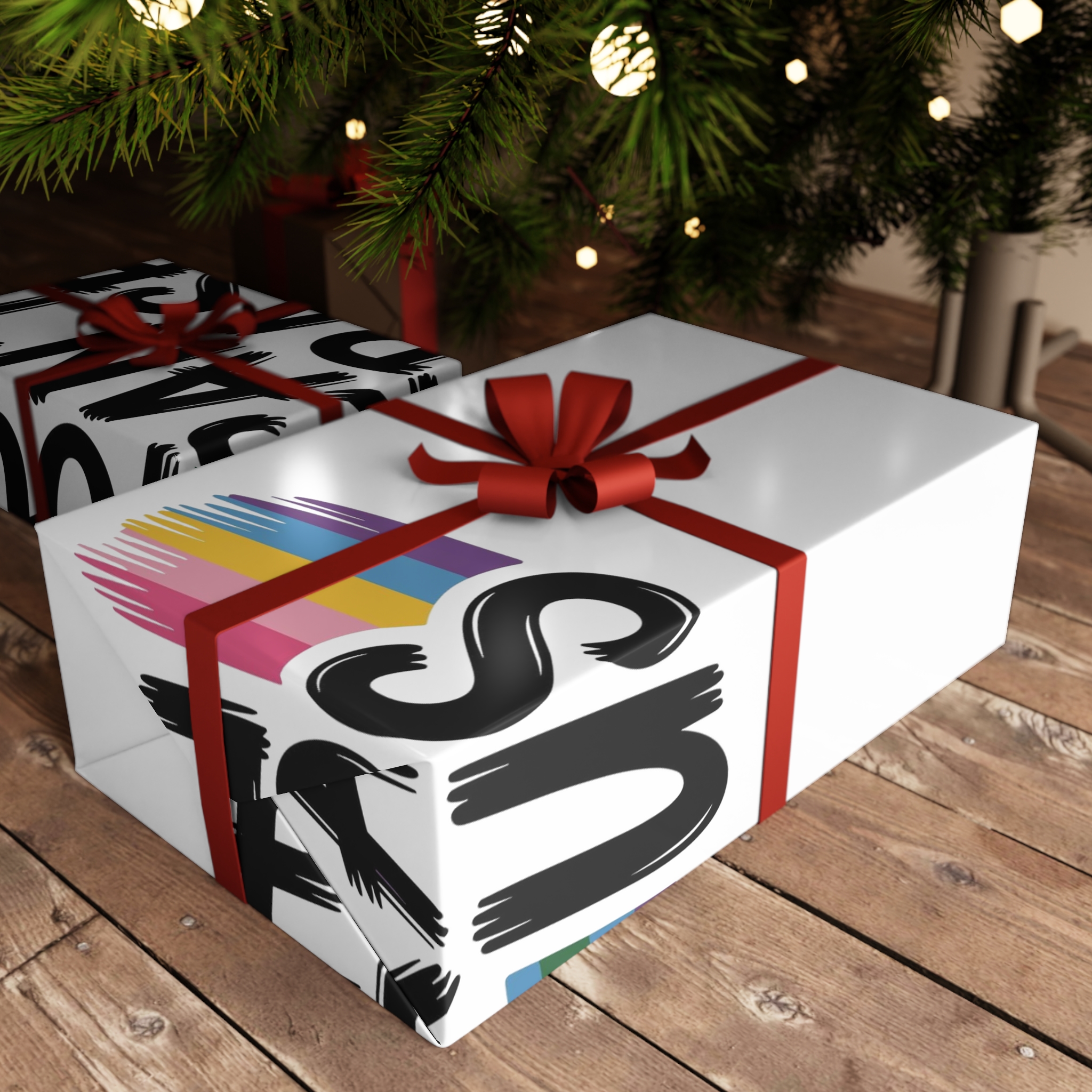You Cant Erase Us T Shirt Design Isolated White Background 2 Gift Wrapping Paper Sheets 1pc - Image 3