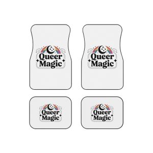 Queer Magic T Shirt Design Isolated White Background 2 Car Mats Set Of 4