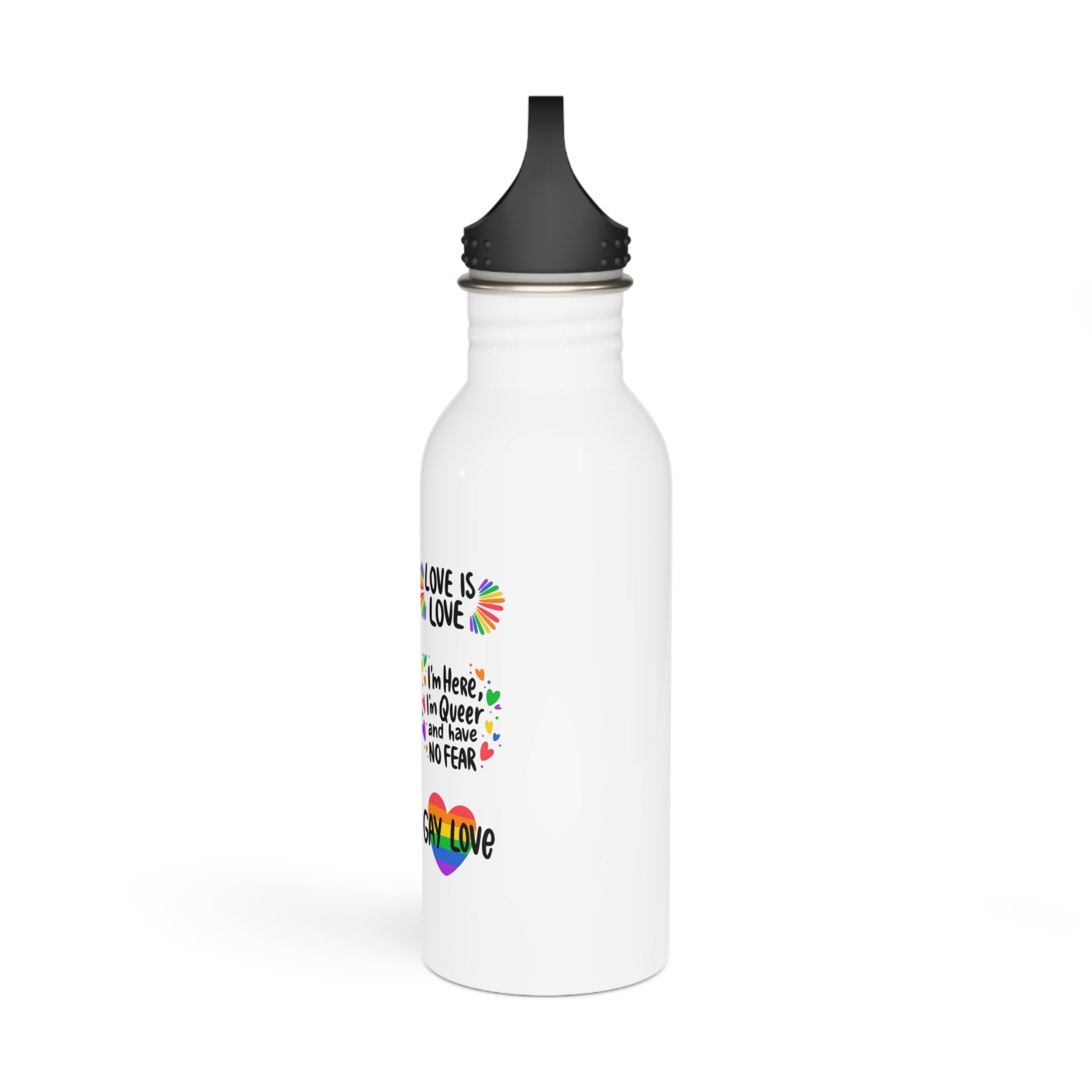 Labels Design Pride Day Event (1) Stainless Steel Water Bottle - Image 4