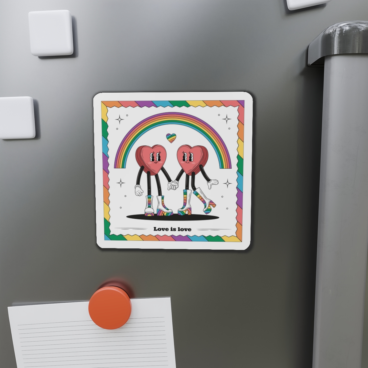 Hand Drawn Illustration Pride Month Celebration(4) Die Cut Magnets - Image 11