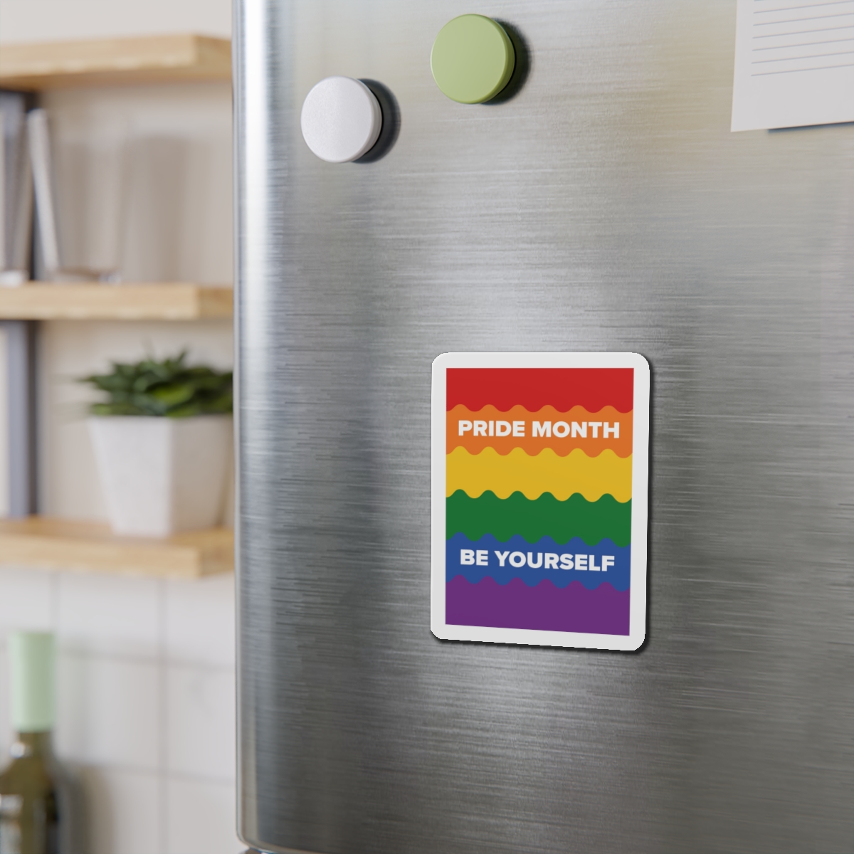 Lgbt Pride Month June Lesbian Gay Bisexual Transgender Lgbtq Flag Rainbow Vector Die Cut Magnets - Image 9