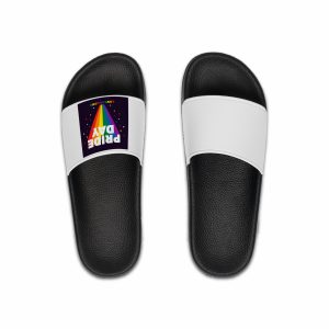 Colorful Pride Day Celebration Concept Mens Slide Sandals