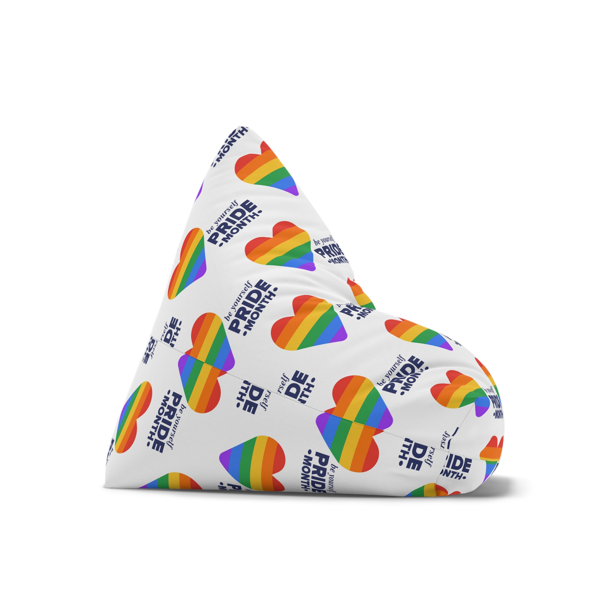 Lgbt Pride Month June Lgbt Flag Rainbow Flag Love Concept Vector Illustration Poster Bean Bag Chair Cover - Image 7