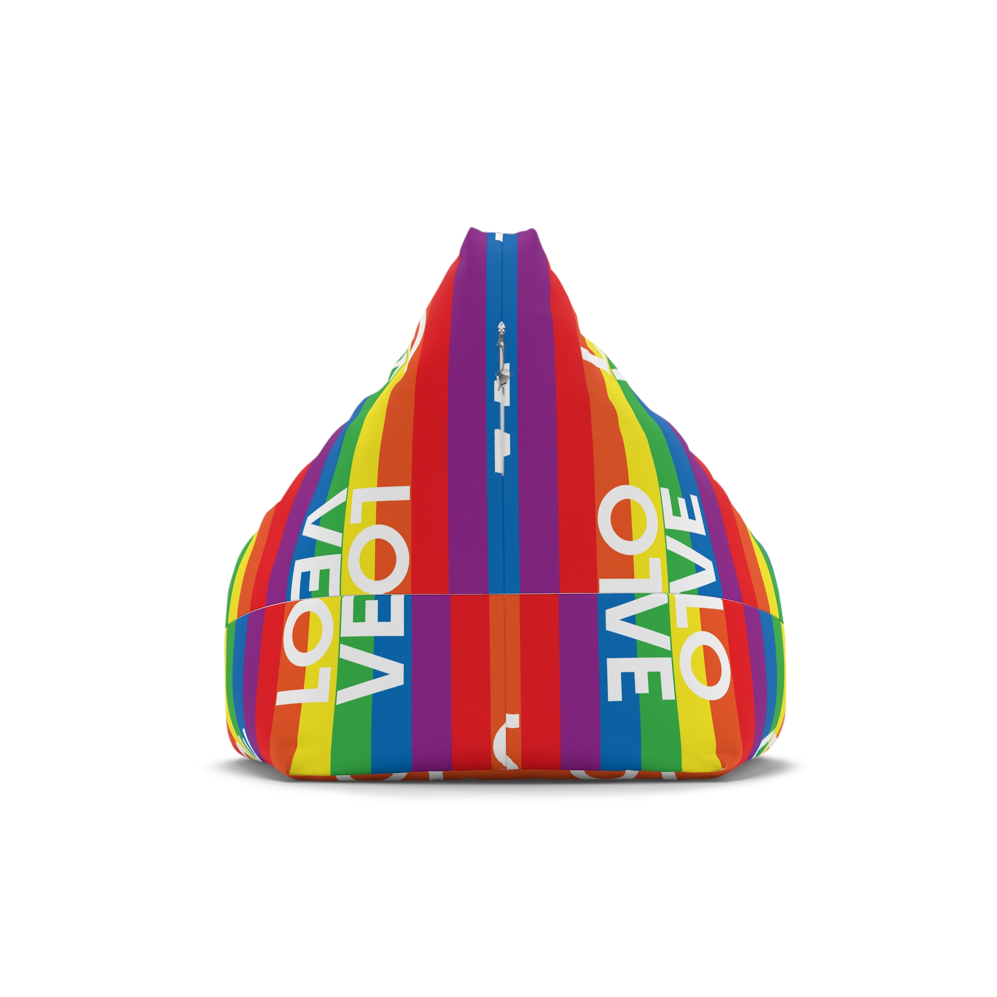 Love Lgbt Squere White Bean Bag Chair Cover - Image 2