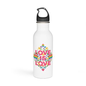 Pride Day Typography Stainless Steel Water Bottle