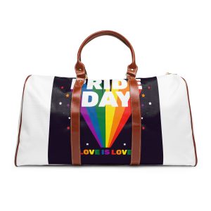 Colorful Pride Day Celebration Concept Waterproof Travel Bag