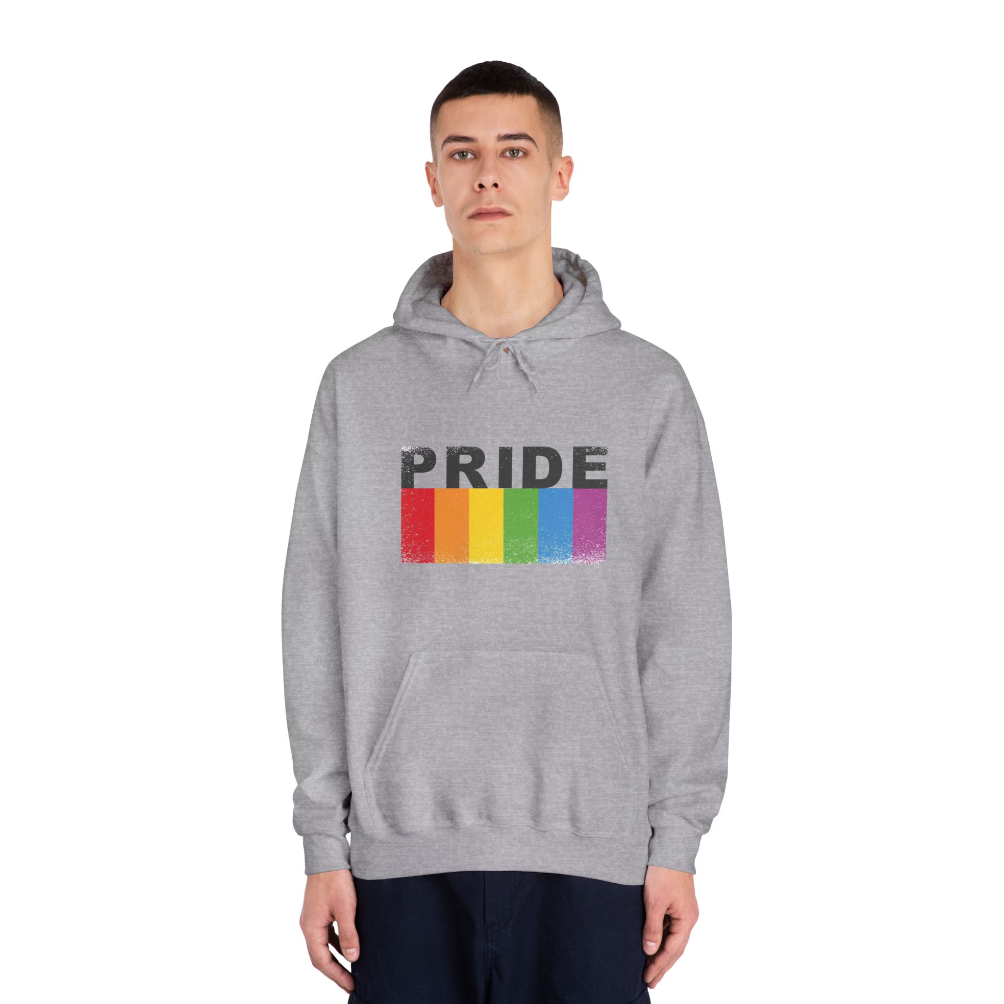 Pride Banner Unisex Dryblend Hooded Sweatshirt - Image 15