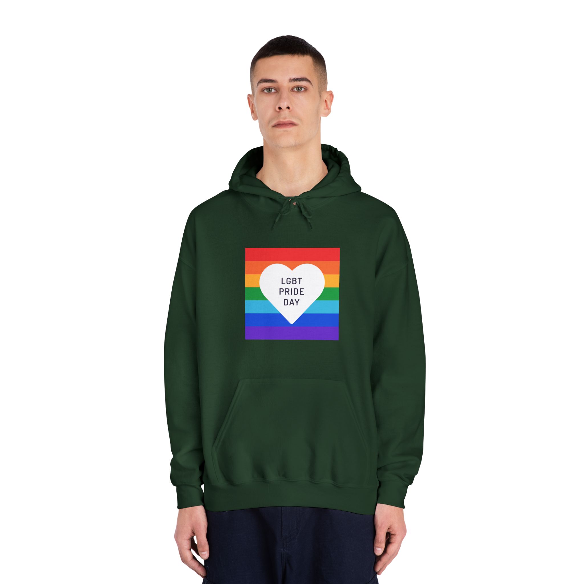 Pride Day 1 Unisex Dryblend Hooded Sweatshirt - Image 23